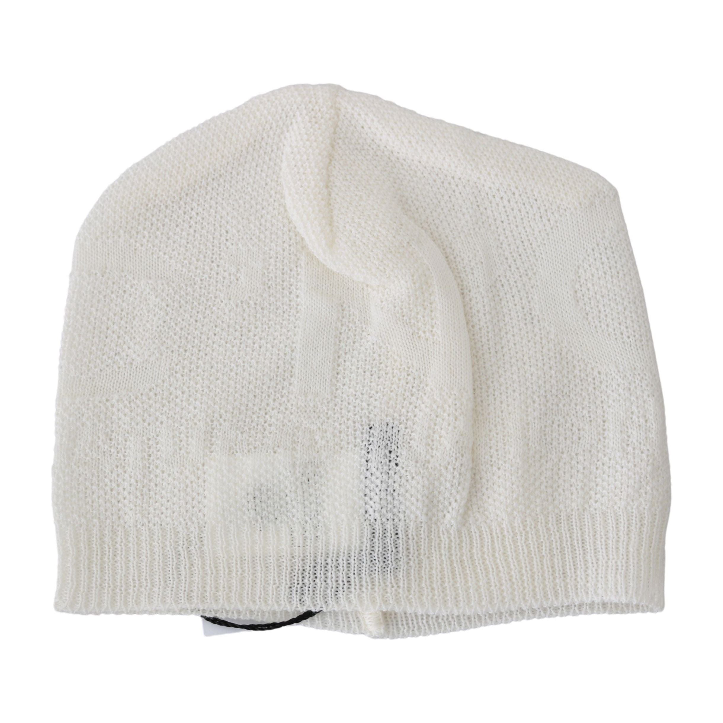 Costume National White Wool Blend Beanie Hat