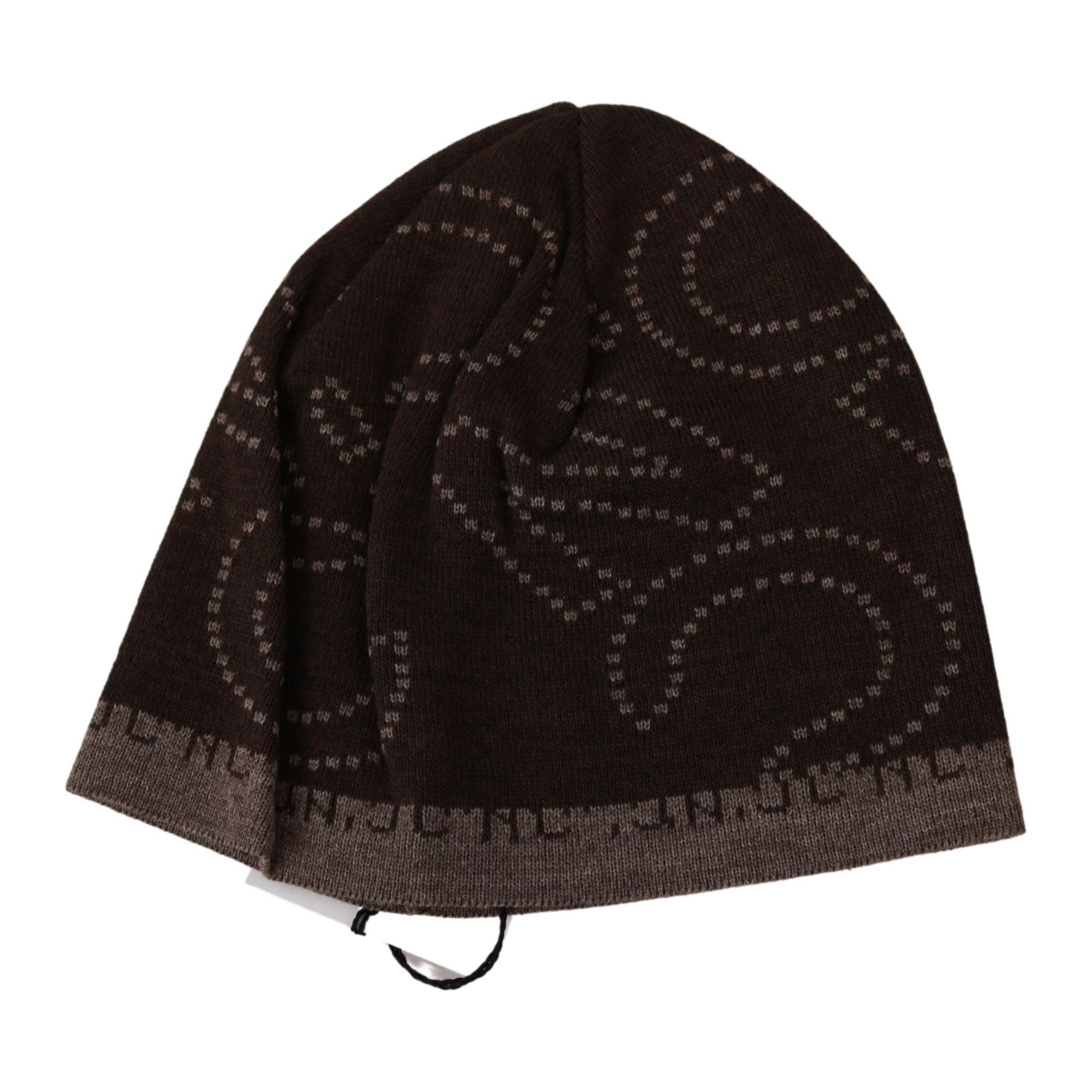 Costume National Brown Wool Blend Beanie Accessory