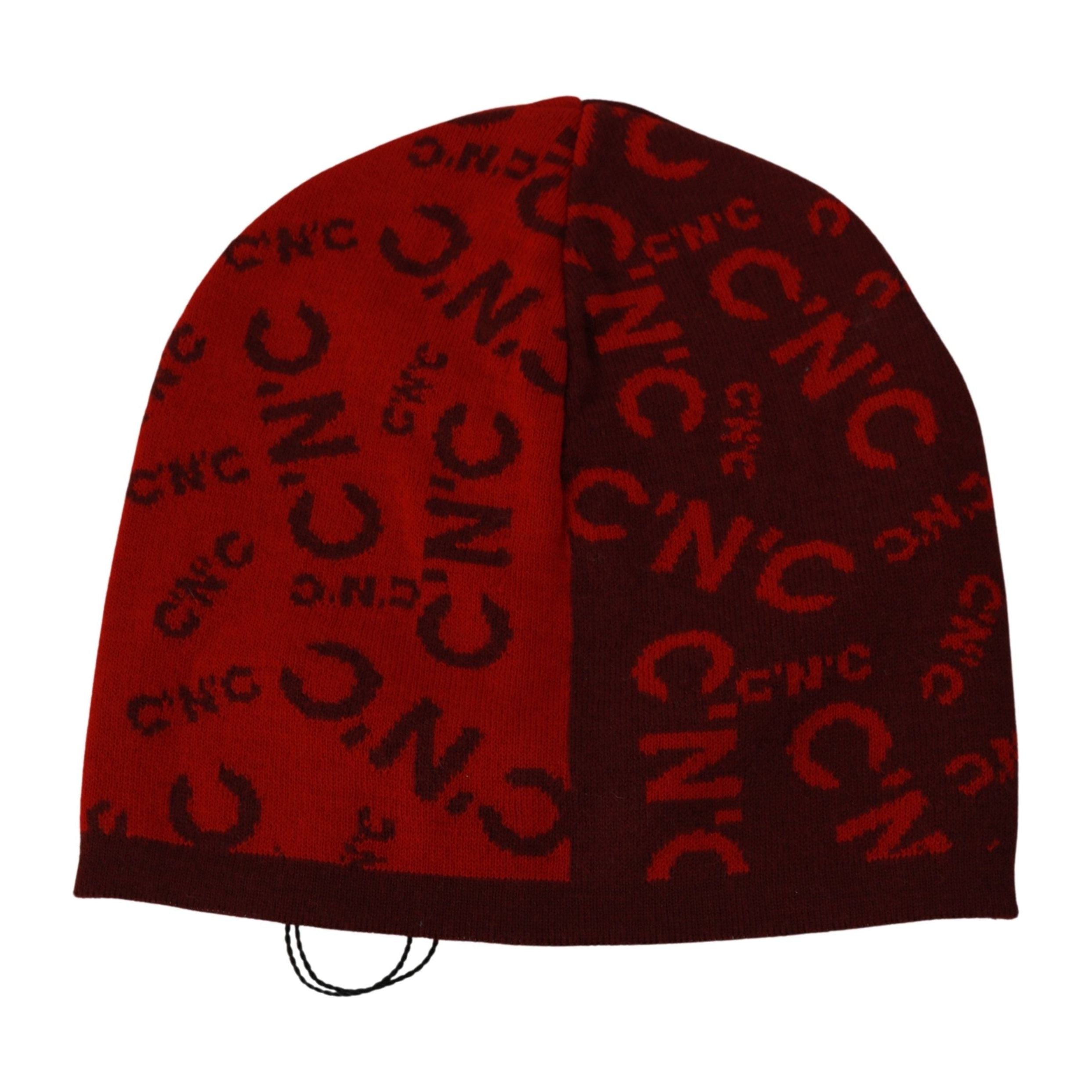 Costume National Chic Red Wool Blend Beanie Accessory