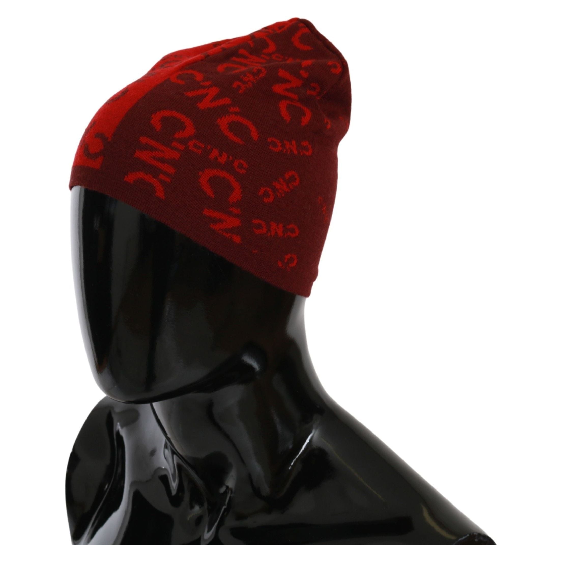 Costume National Chic Red Wool Blend Beanie Accessory