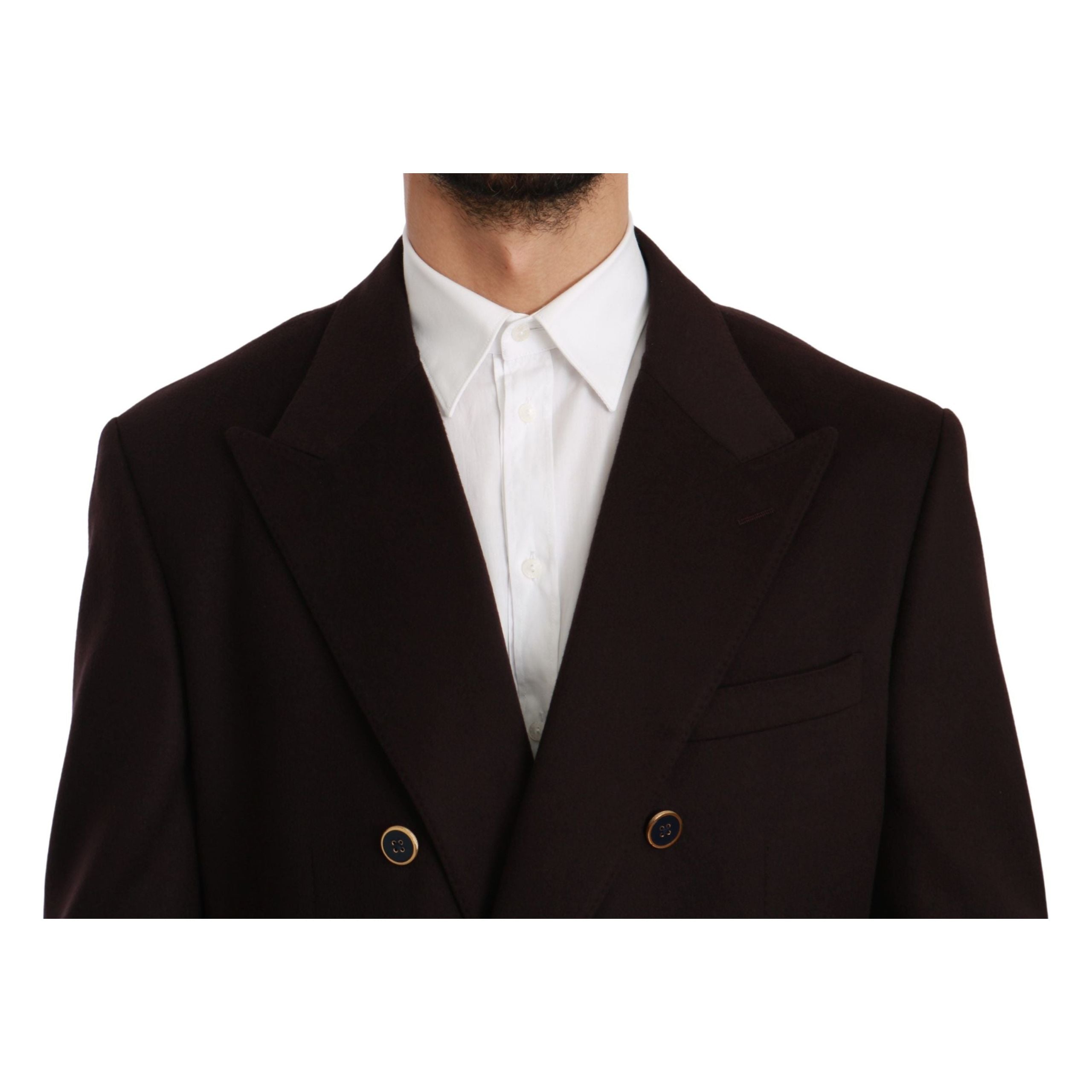 Dolce & Gabbana Bordeaux Cashmere Blazer