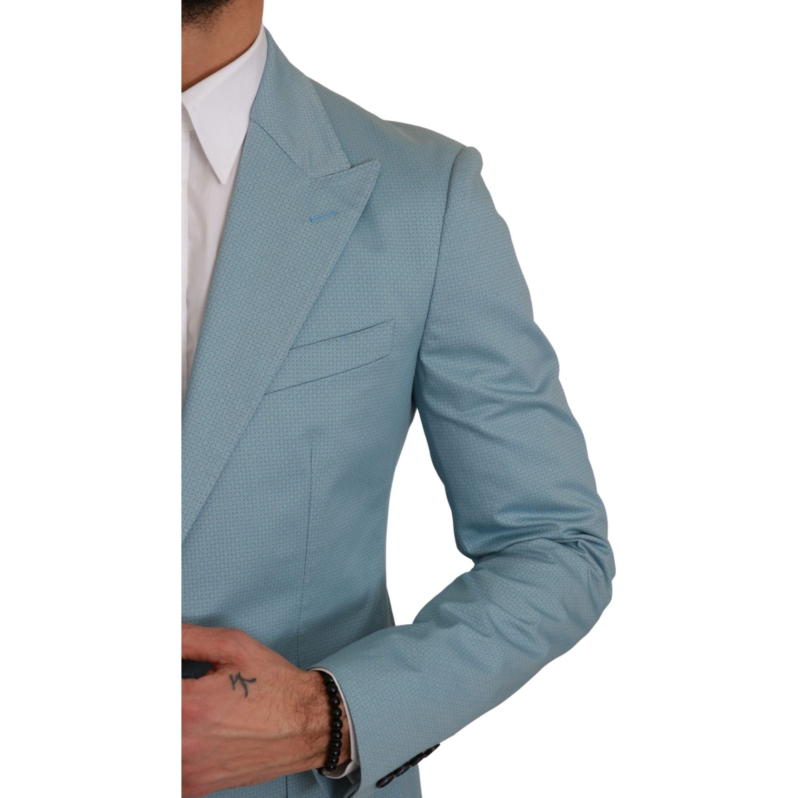 Dolce & Gabbana Blue Rayon Blend Blazer