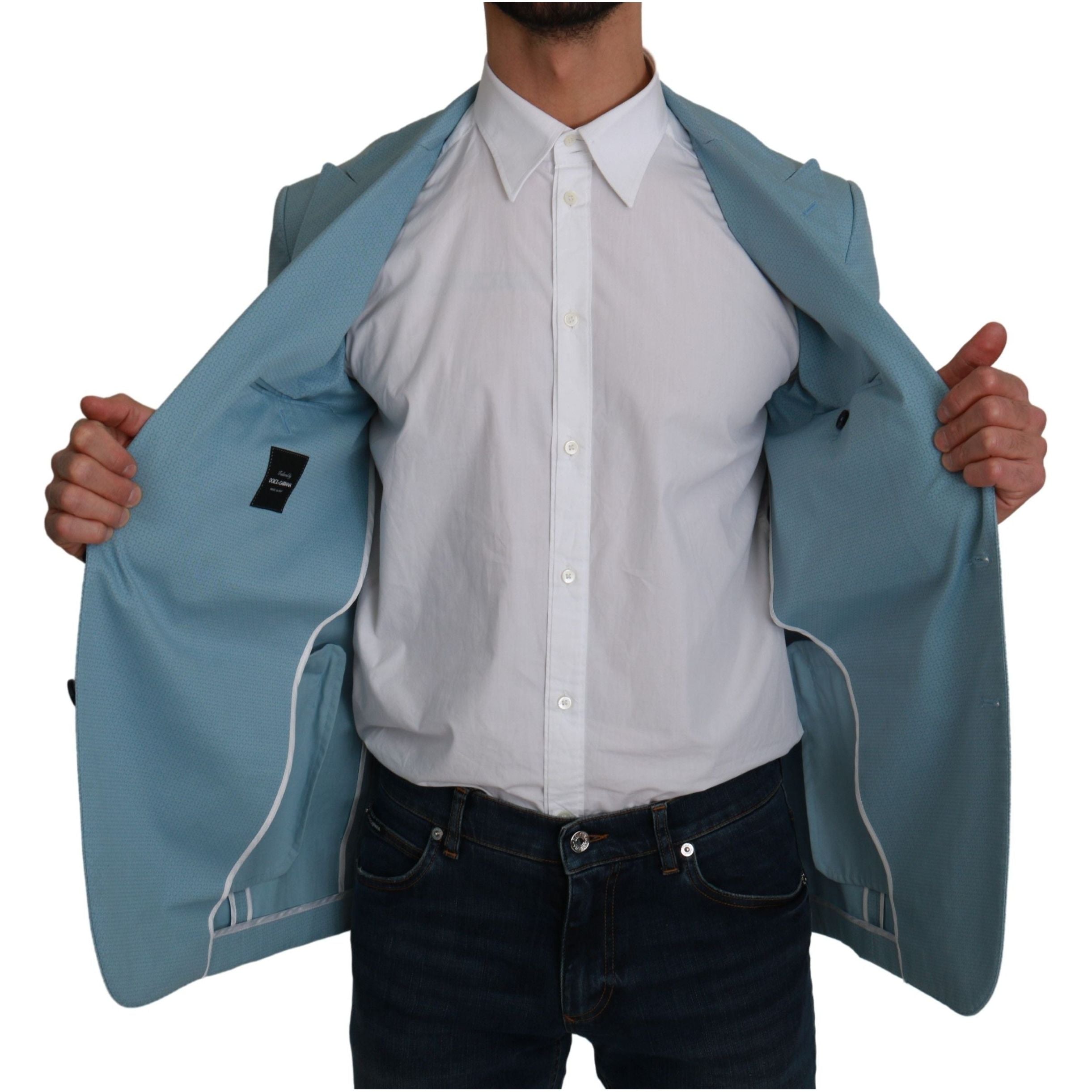 Dolce & Gabbana Blue Rayon Blend Blazer