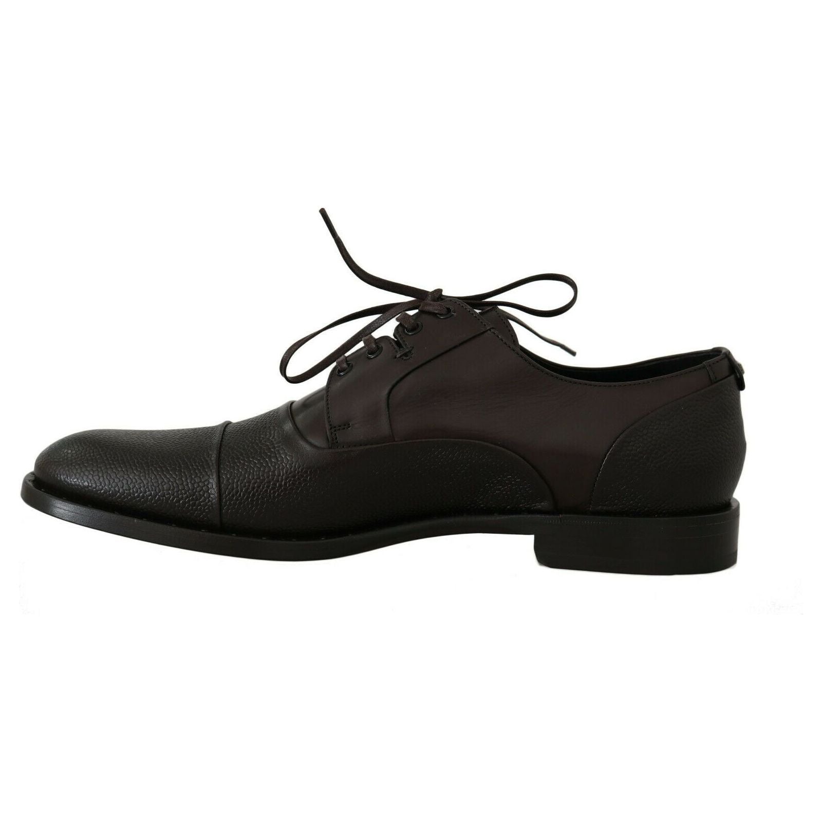 Dolce & Gabbana Brown Leather Formal Lace-ups