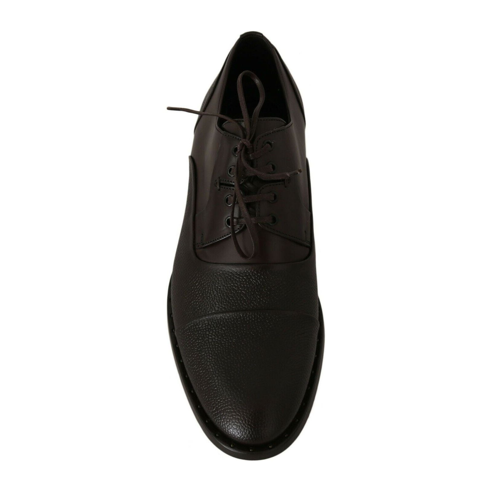 Dolce & Gabbana Brown Leather Formal Lace-ups