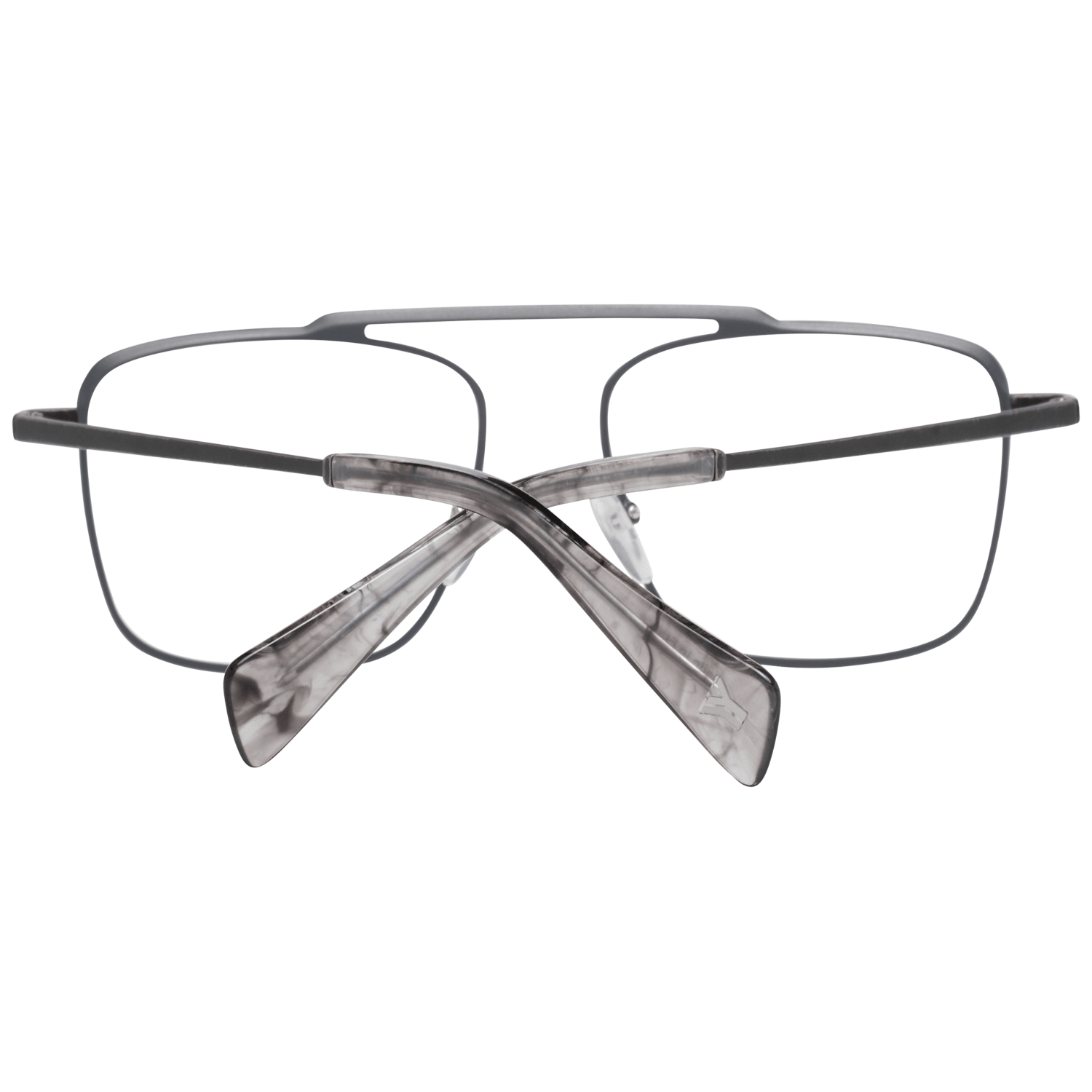 Yohji Yamamoto Gray Titanium Optical Frames for Timeless Style