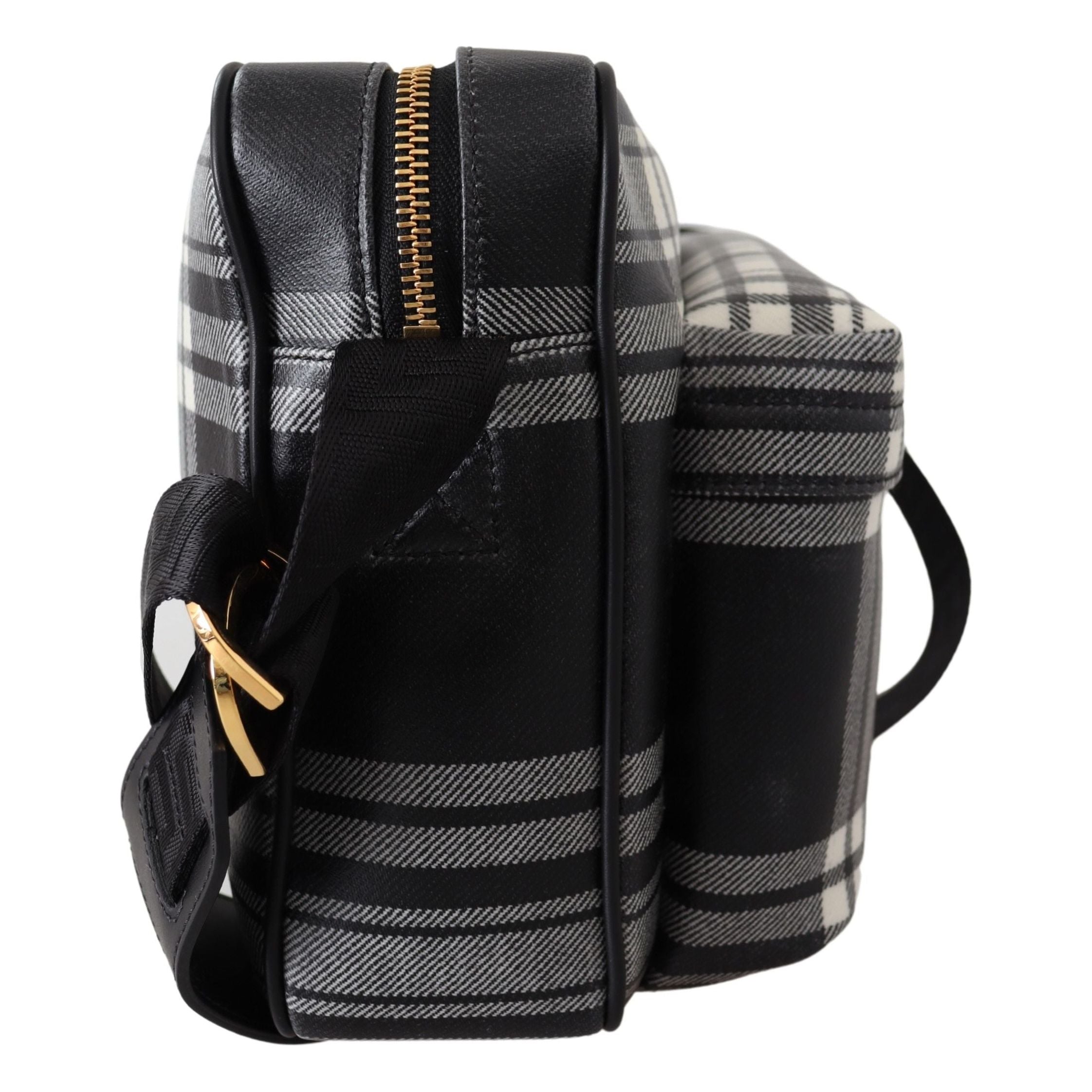 Versace Grey Calf Leather Crossbody Bag for Refined Style