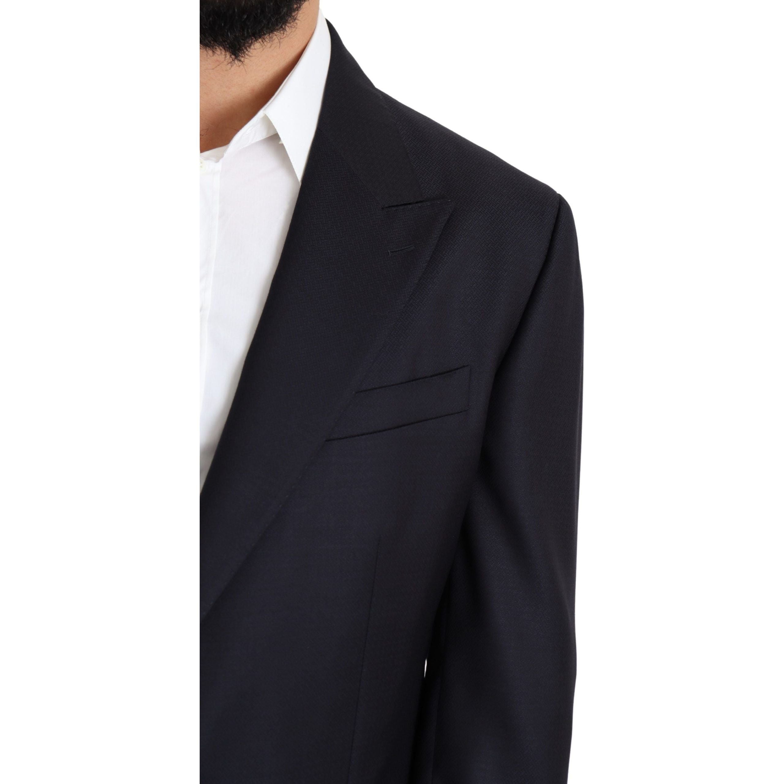 Dolce & Gabbana Black Virgin Wool Blazer