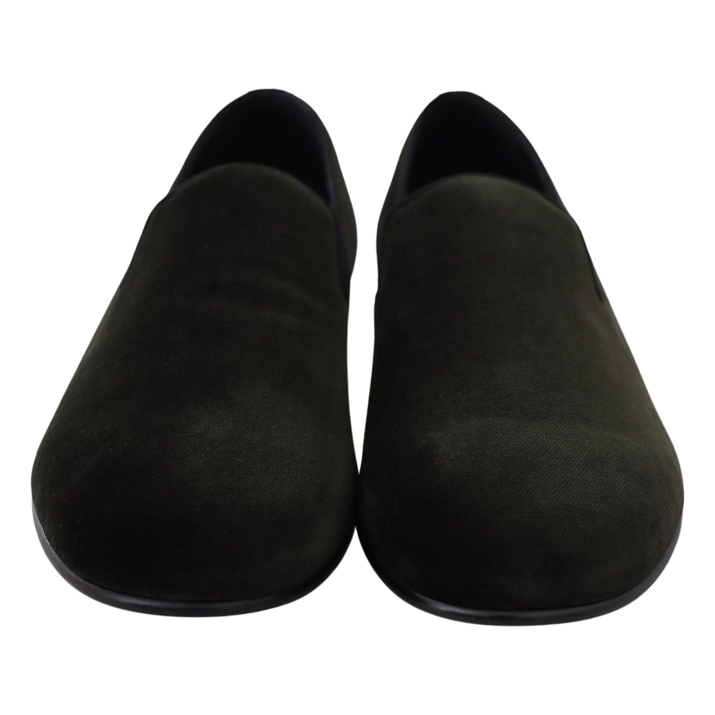 Dolce & Gabbana Green Velvet Loafers for Sophistication