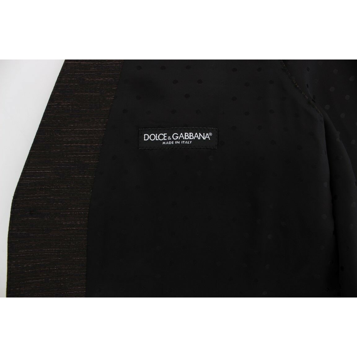 Dolce & Gabbana Brown Black Wool Blend Dress Vest