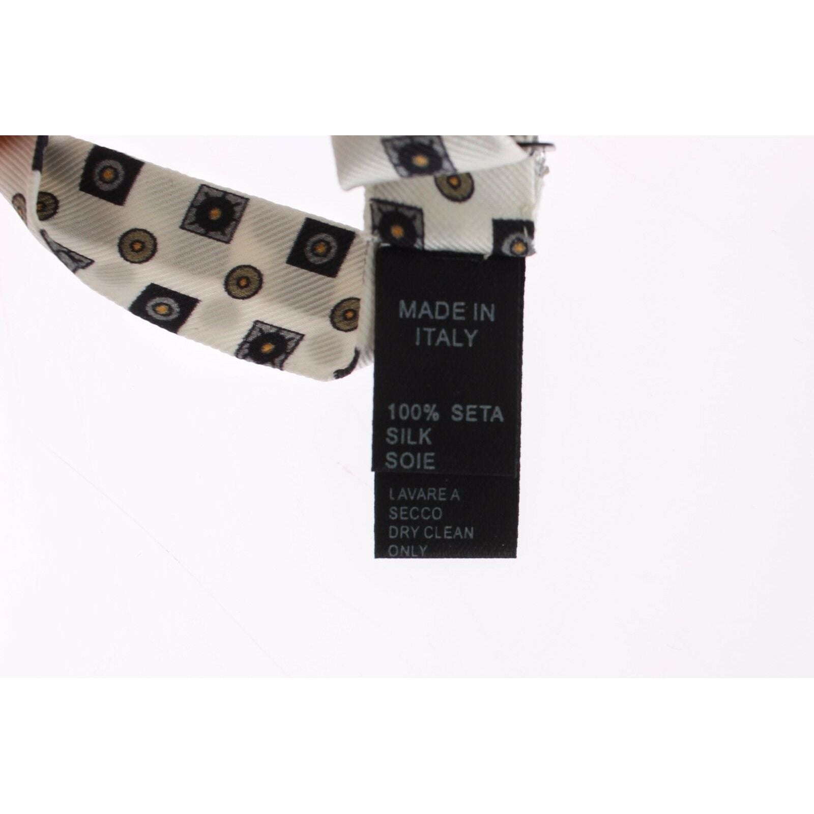 Dolce & Gabbana Multicolor Silk Tie & Leather Belt Set