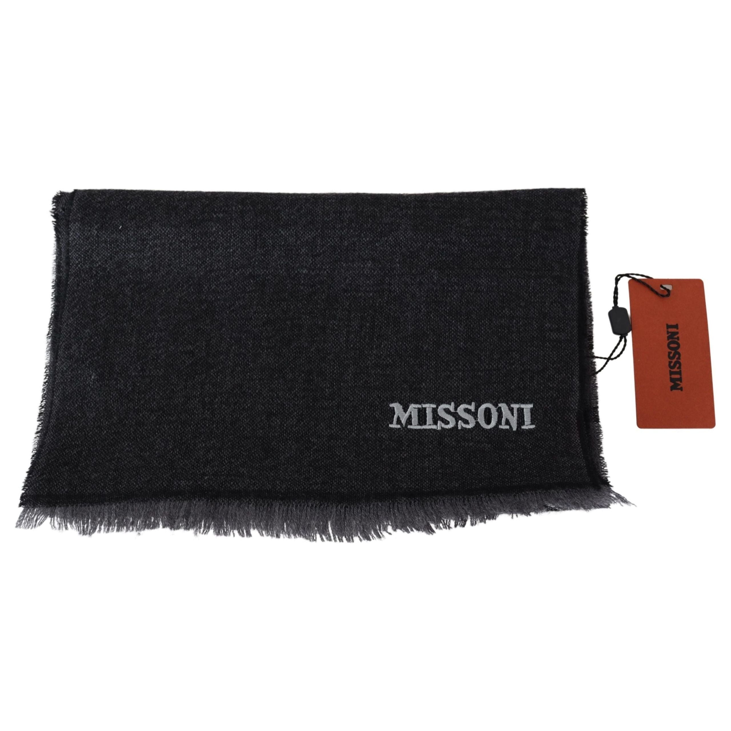 Missoni Multicolour Wool Scarf with Signature Stripes