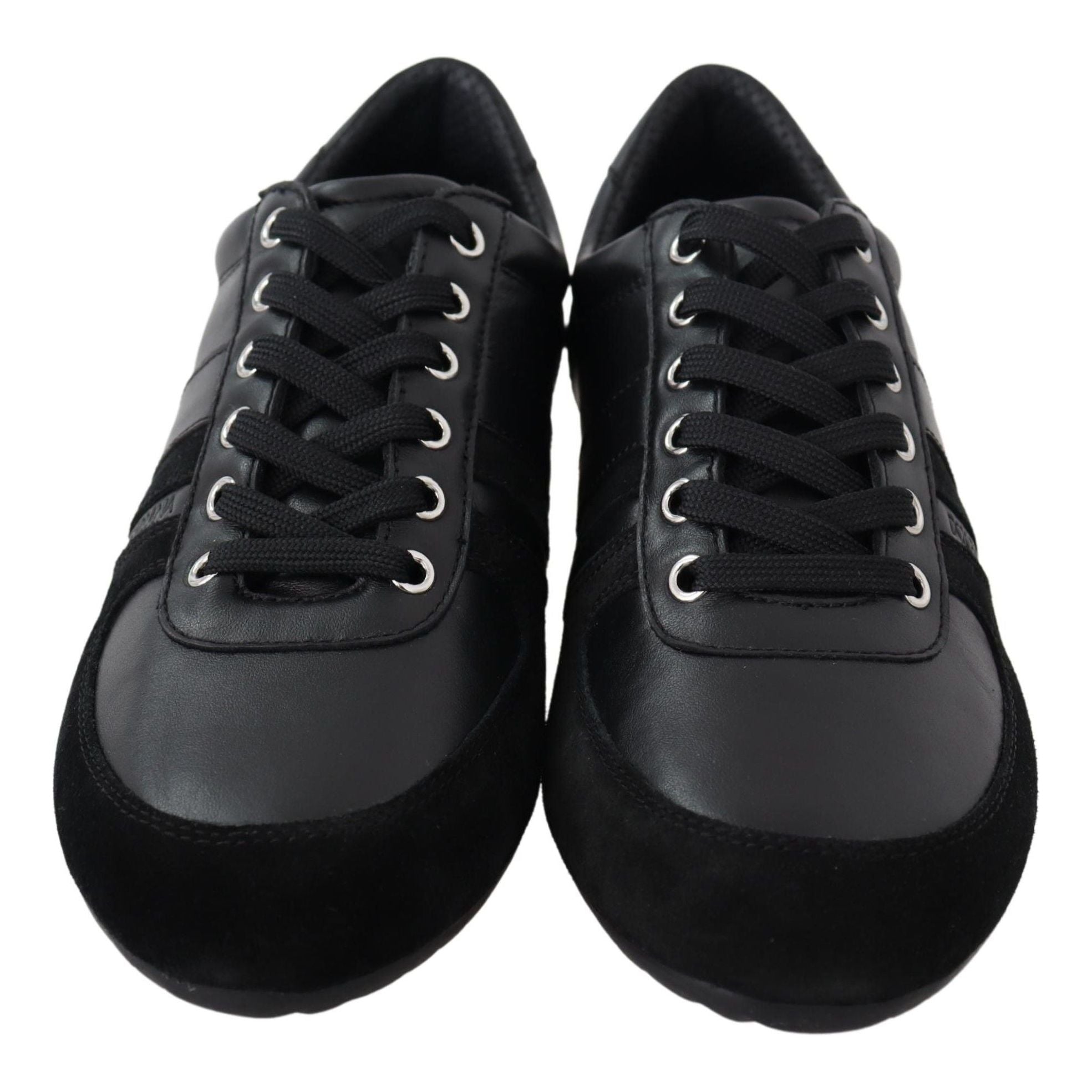 Dolce & Gabbana Black Leather Sport Sneakers