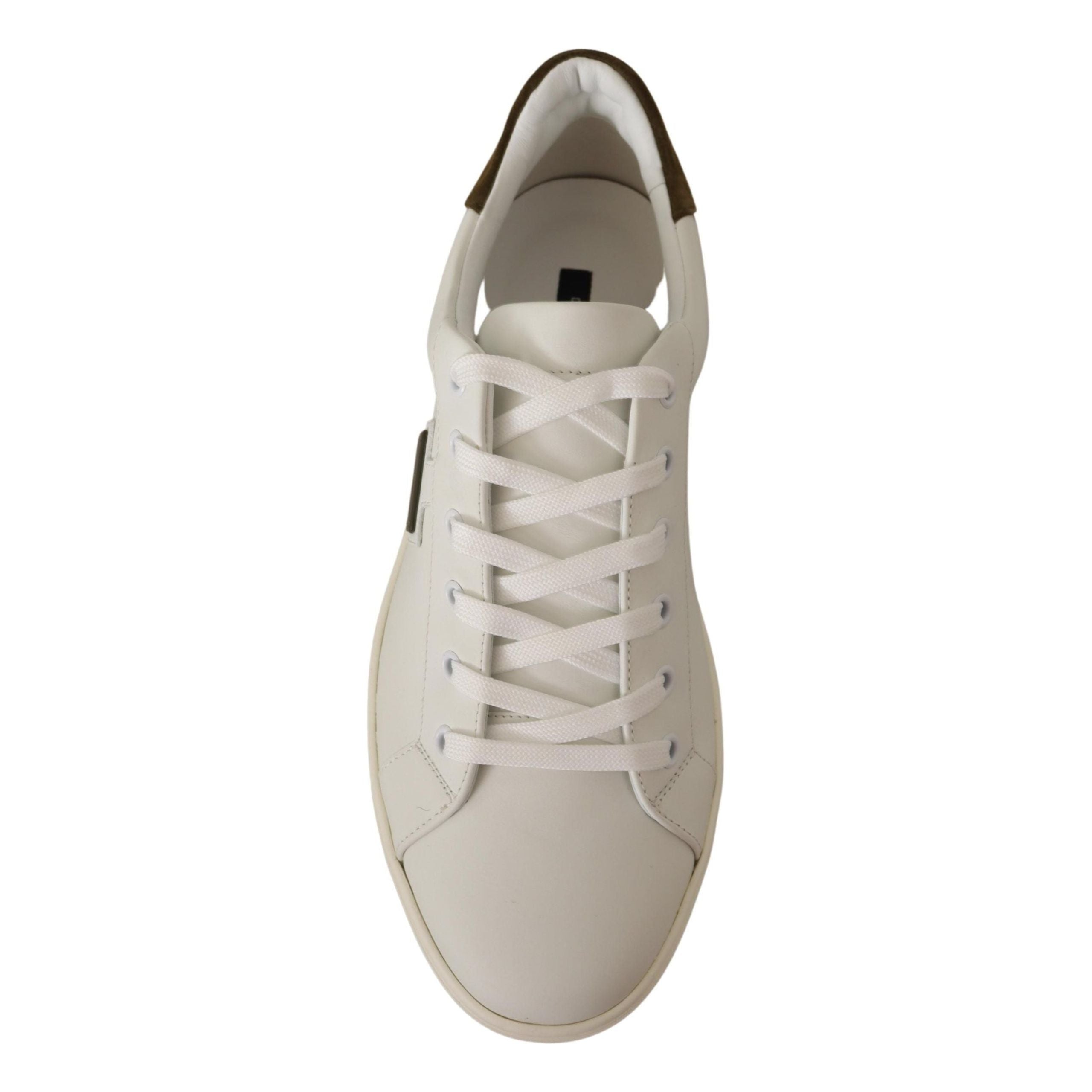 Dolce & Gabbana Chic White Leather Sneakers