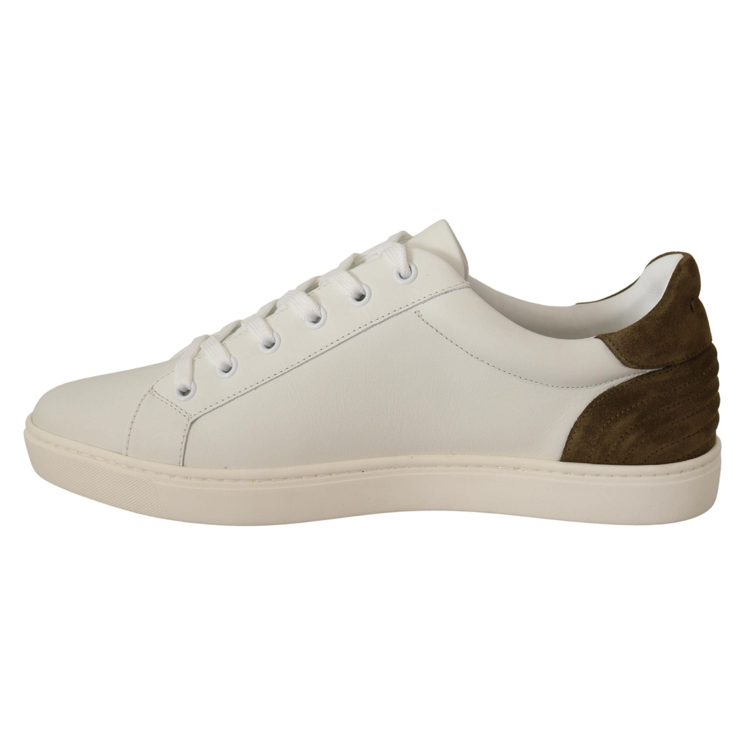 Dolce & Gabbana Chic White Leather Sneakers