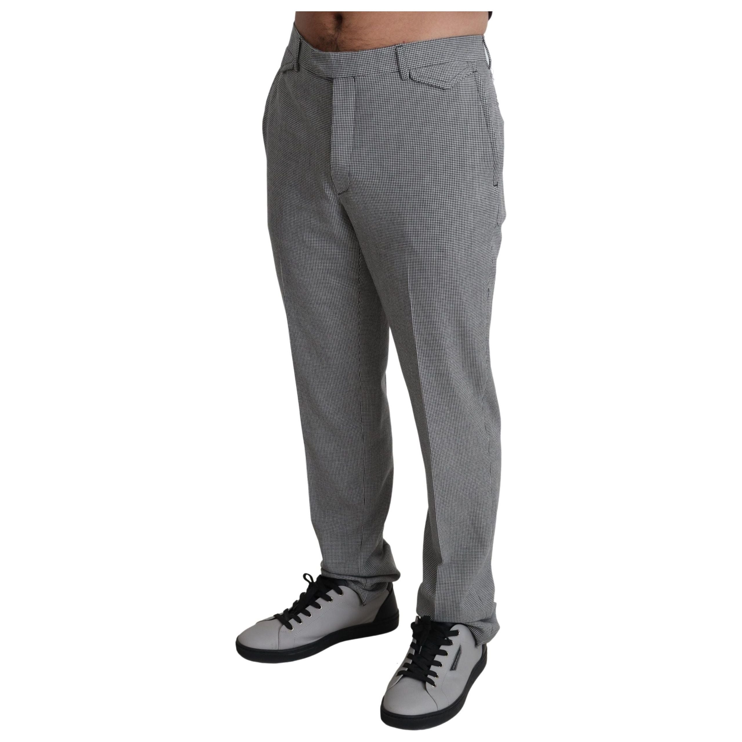 BENCIVENGA Gray Wool Formal Trousers Collection