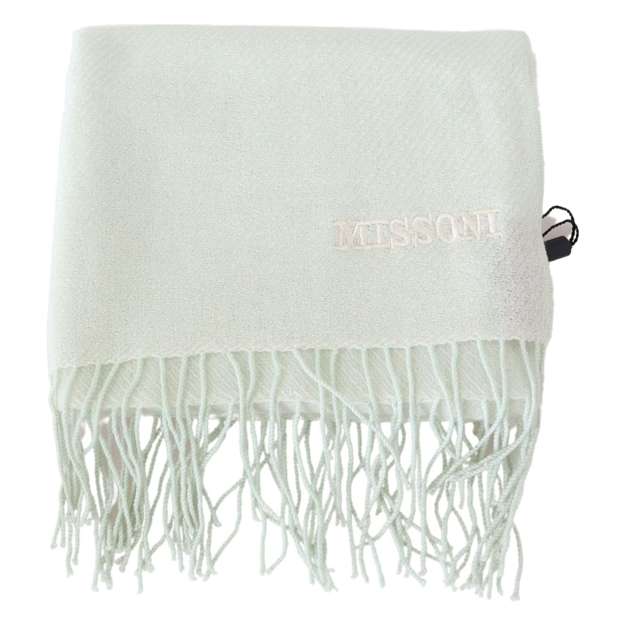 Missoni White Cashmere Scarf for Timeless Luxury