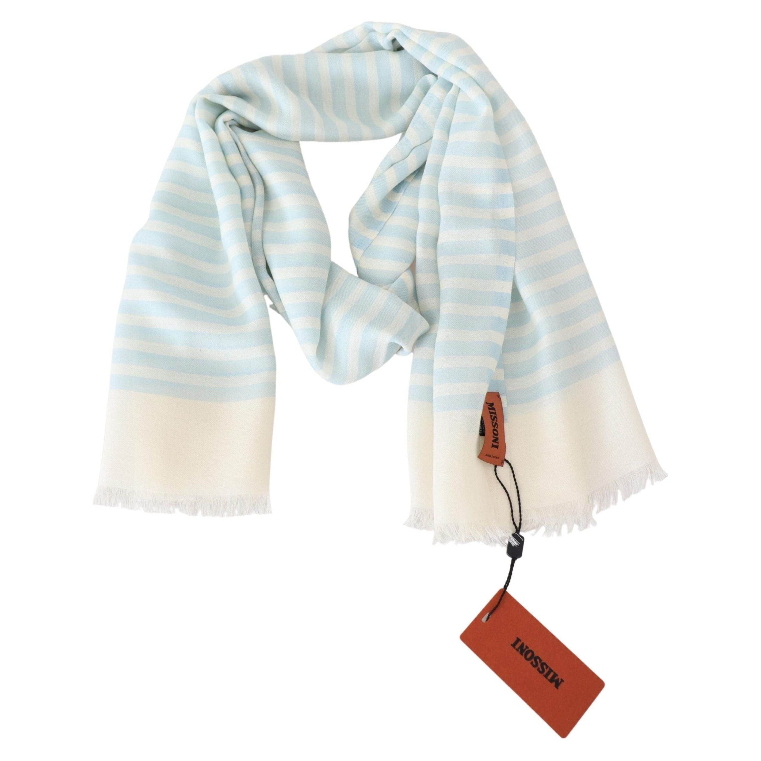 Missoni Multicolor Cashmere Scarf with Linear Design Luxury