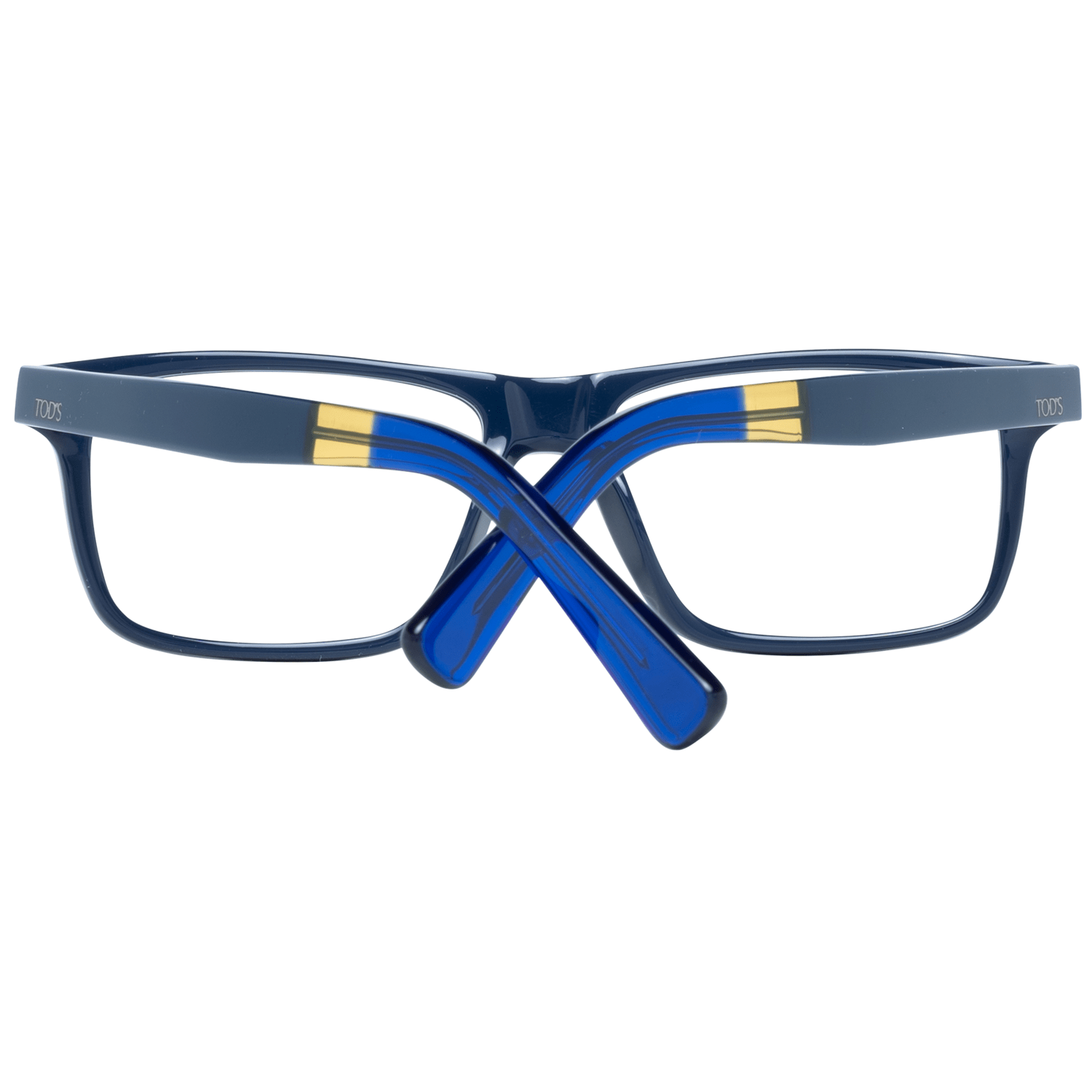 Tod's Blue Acetate Rectangular Eyewear for Timeless Elegance