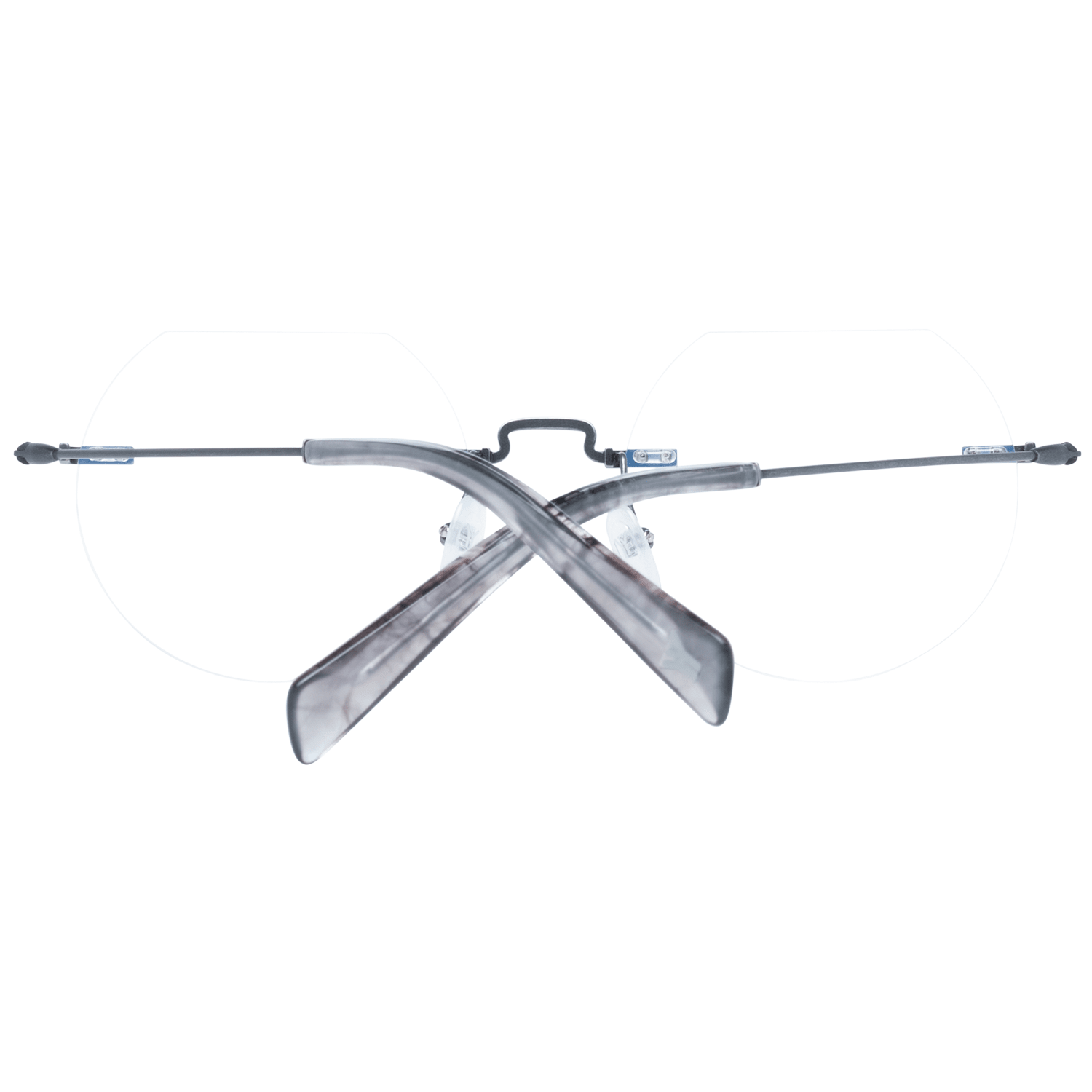 Yohji Yamamoto Gray Metal Optical Frames for Elevated Style