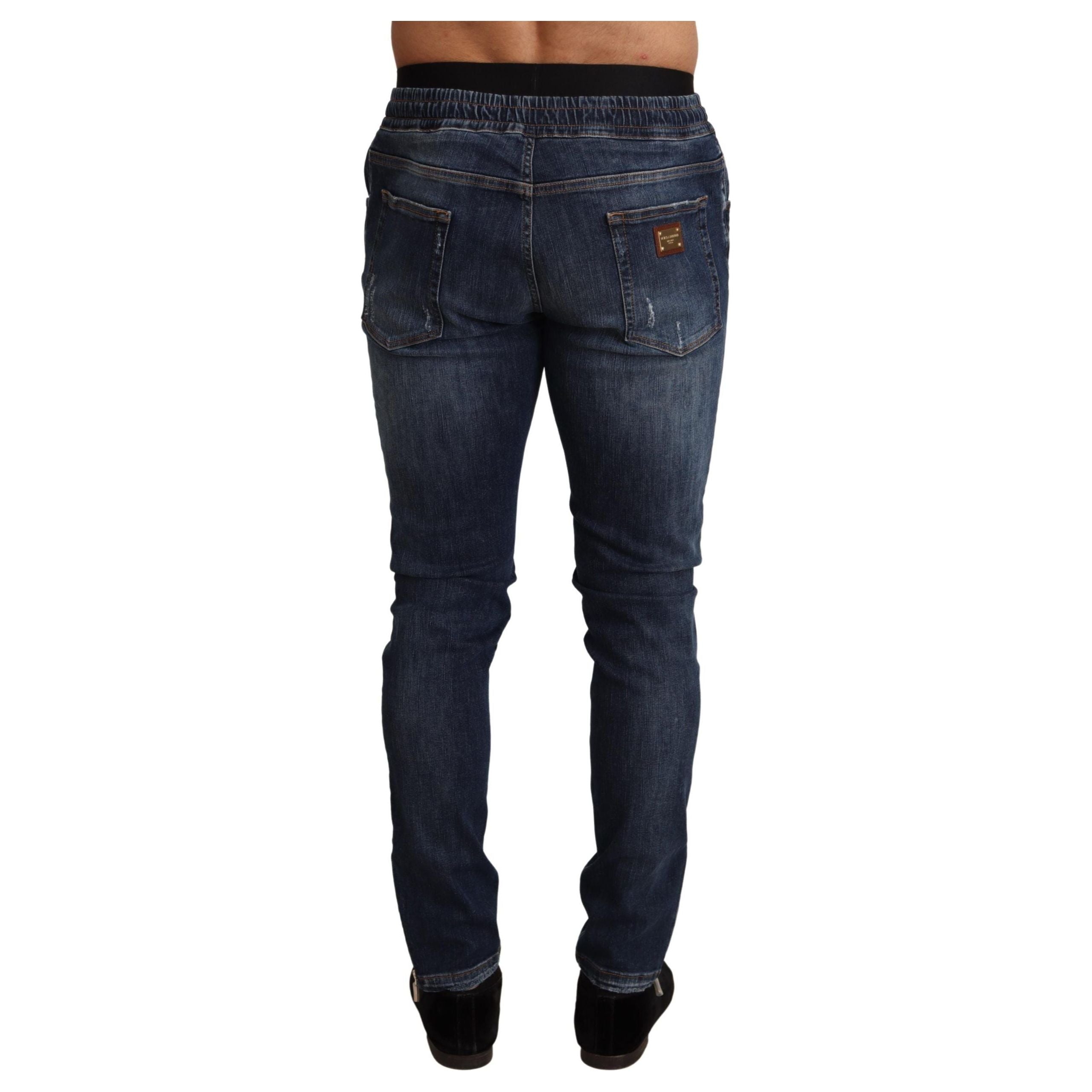 Dolce & Gabbana Dark Blue Denim Skinny Jeans