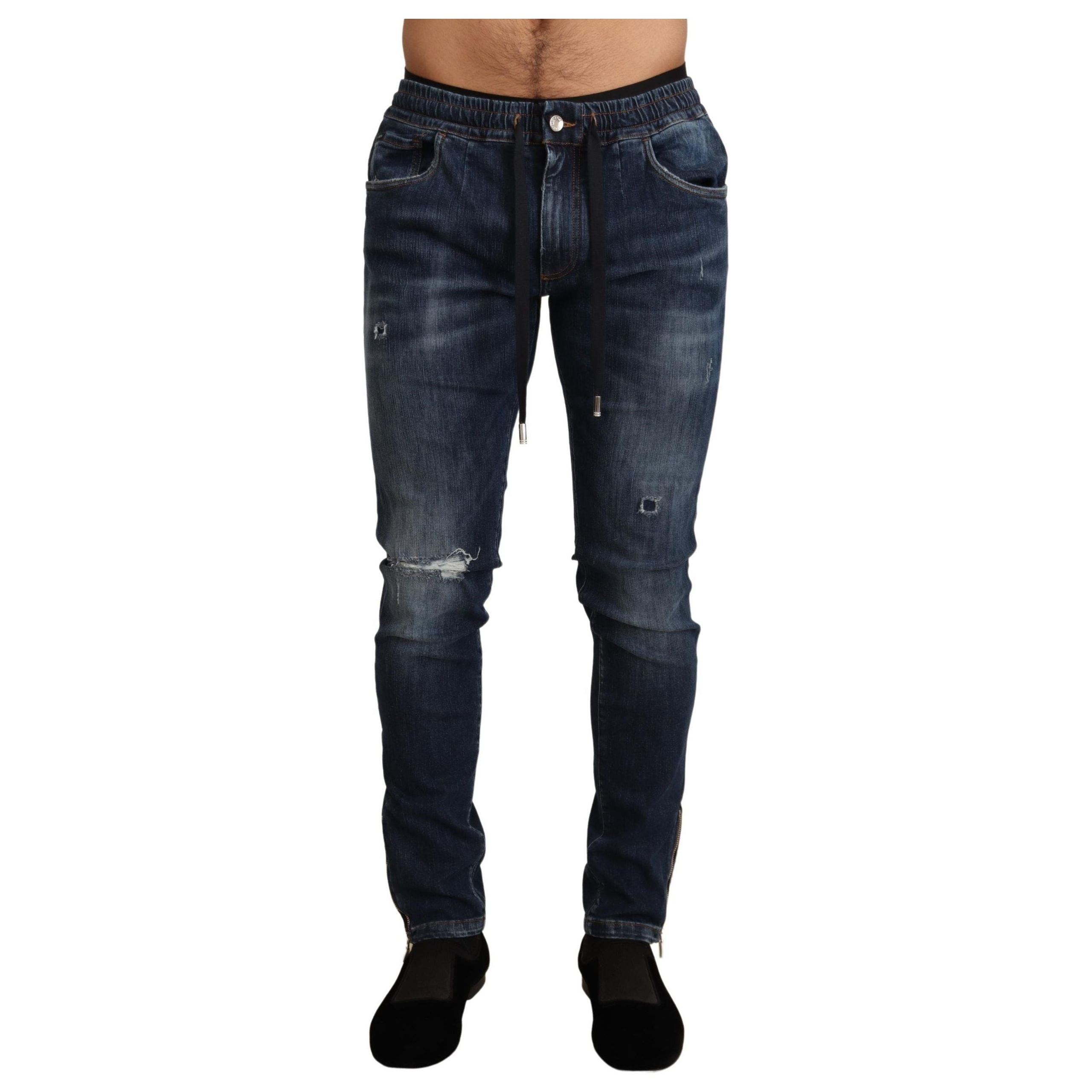 Dolce & Gabbana Dark Blue Denim Skinny Jeans