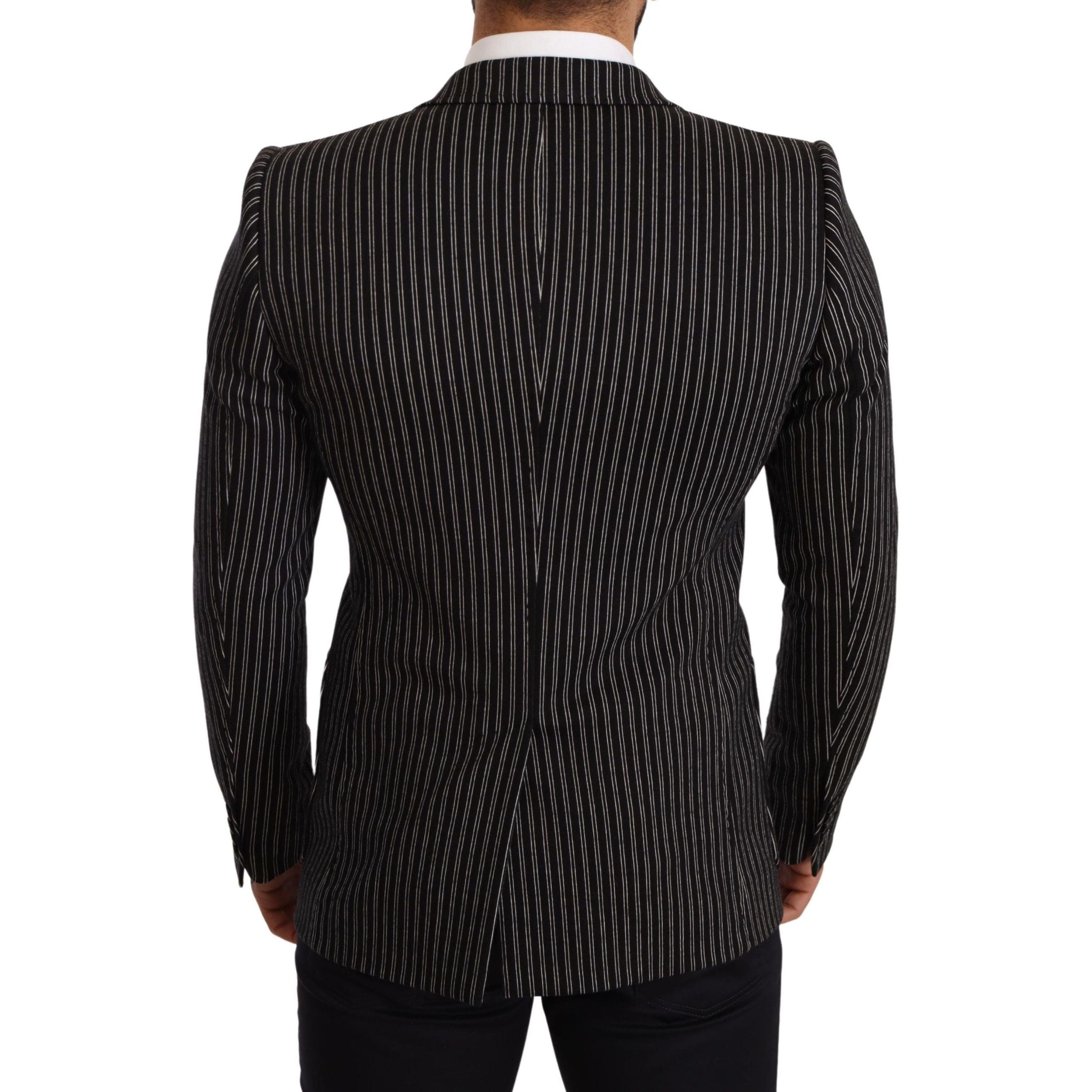 Dolce & Gabbana Black Virgin Wool Blazer