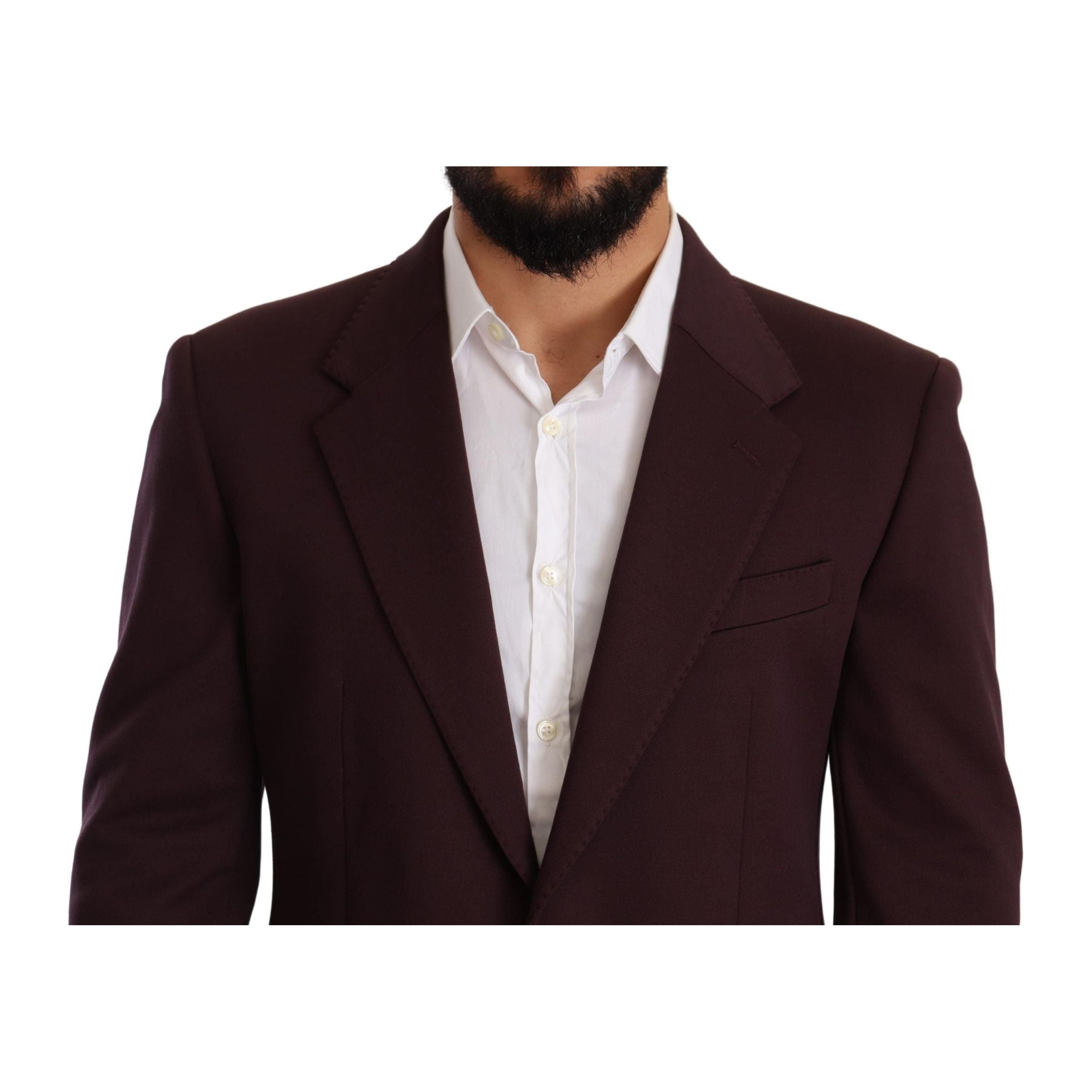 Dolce & Gabbana Indigo Cotton Slim Fit Blazer