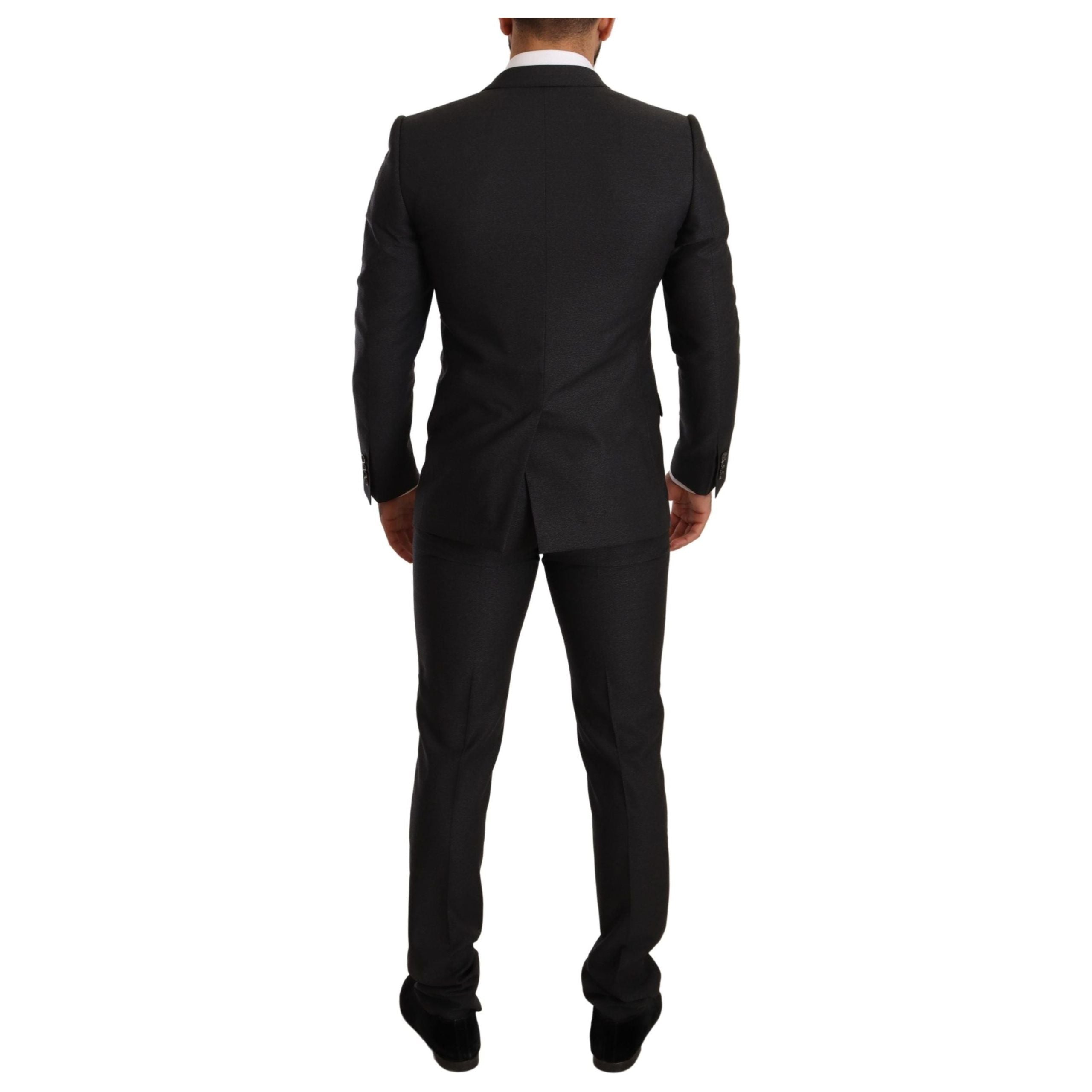 Dolce & Gabbana Elegant Gray Wool Suit Collection
