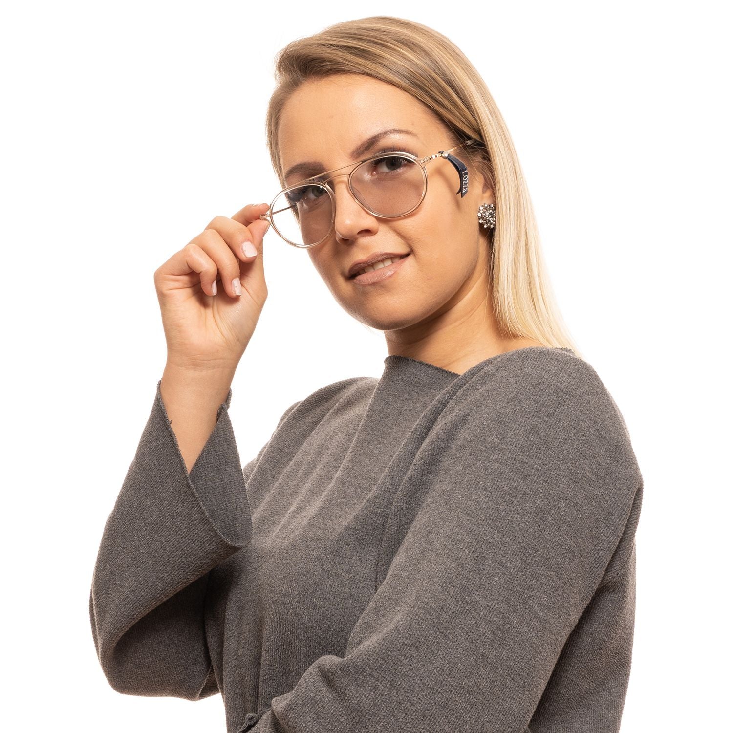 Lozza Gold Metal Sunglasses - Timeless Aviator Elegance