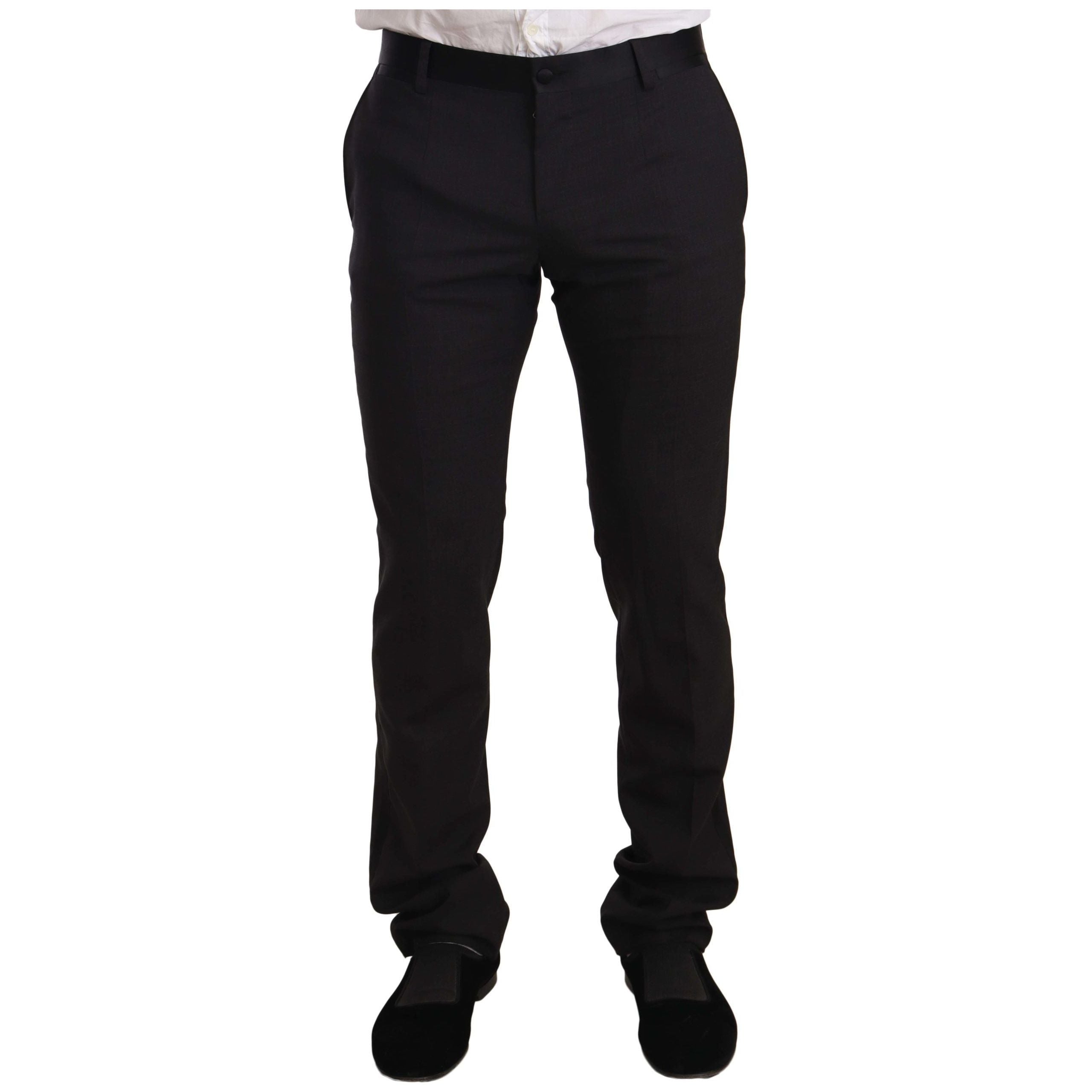 Dolce & Gabbana Blue Velvet Two-Piece Suit