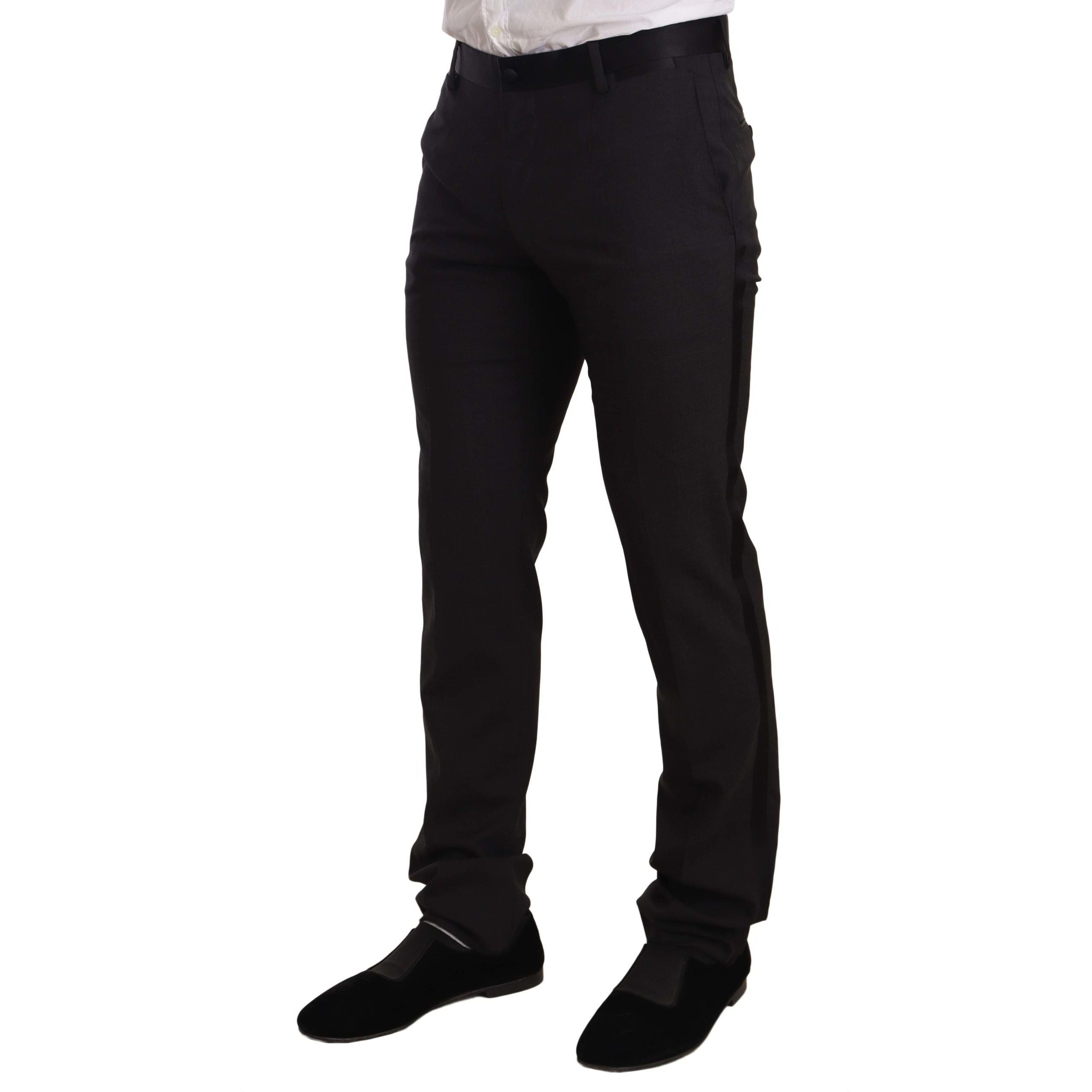 Dolce & Gabbana Blue Velvet Two-Piece Suit