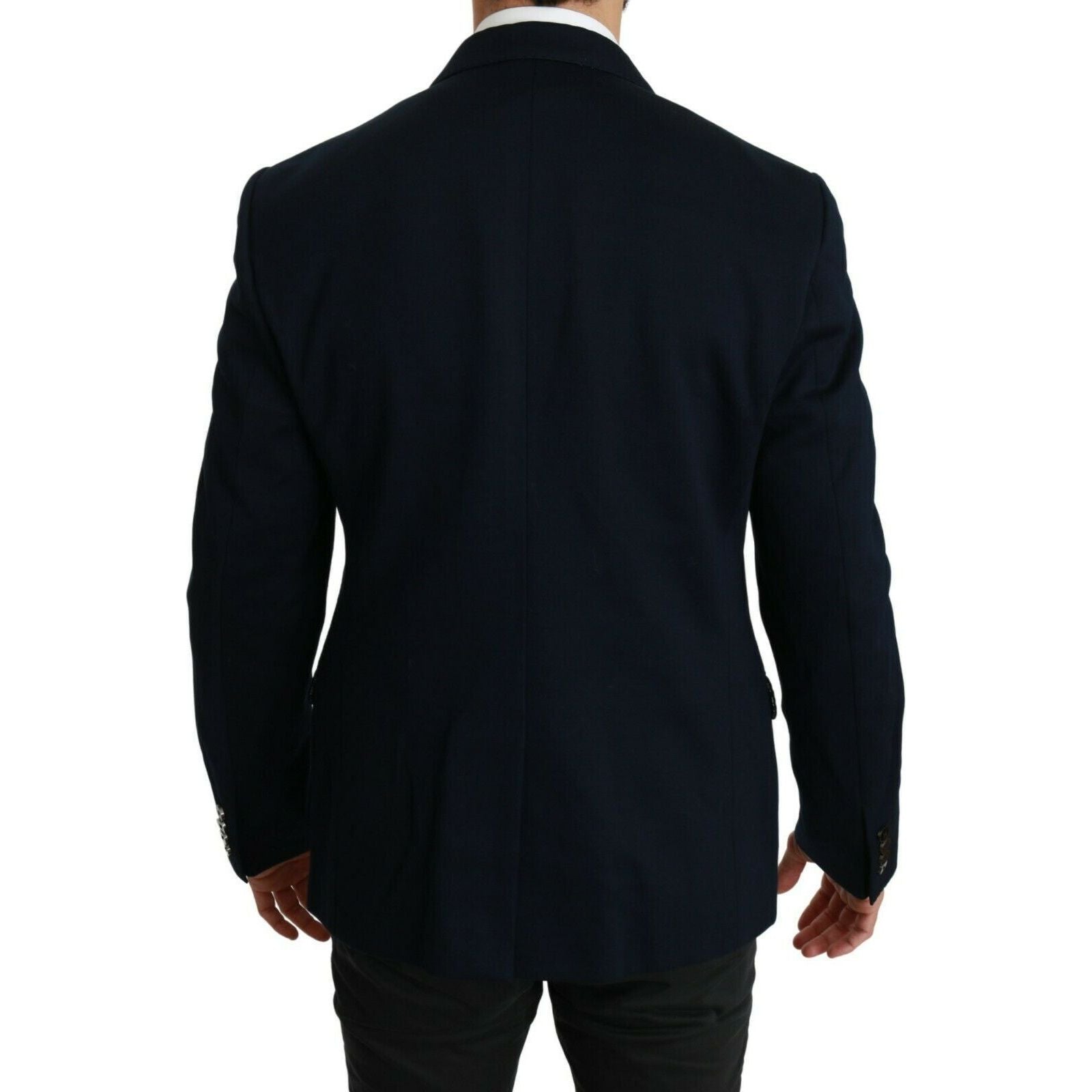 Dolce & Gabbana Dark Blue Wool Blazer