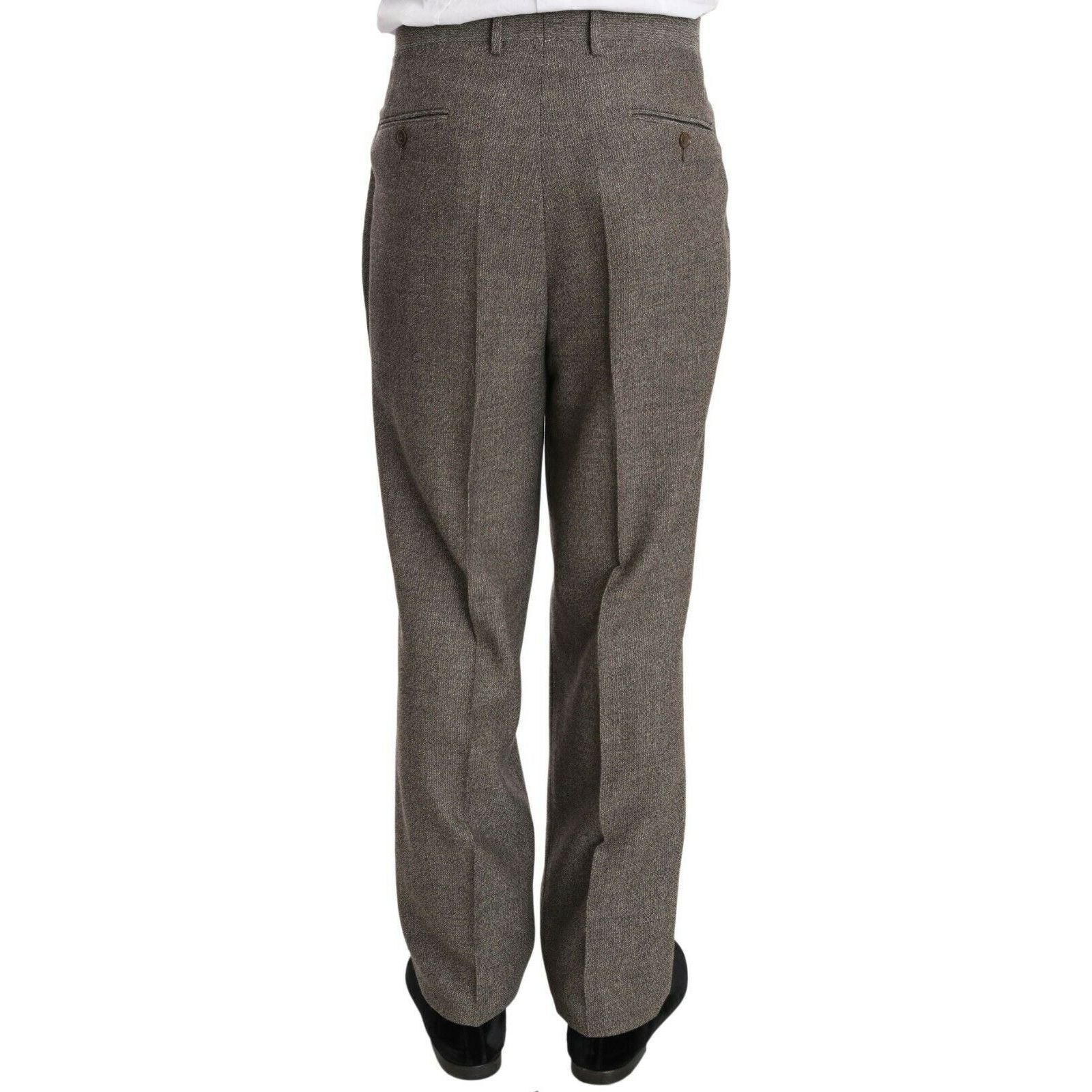 Fendi Light Brown Wool Suit for Distinguished Style