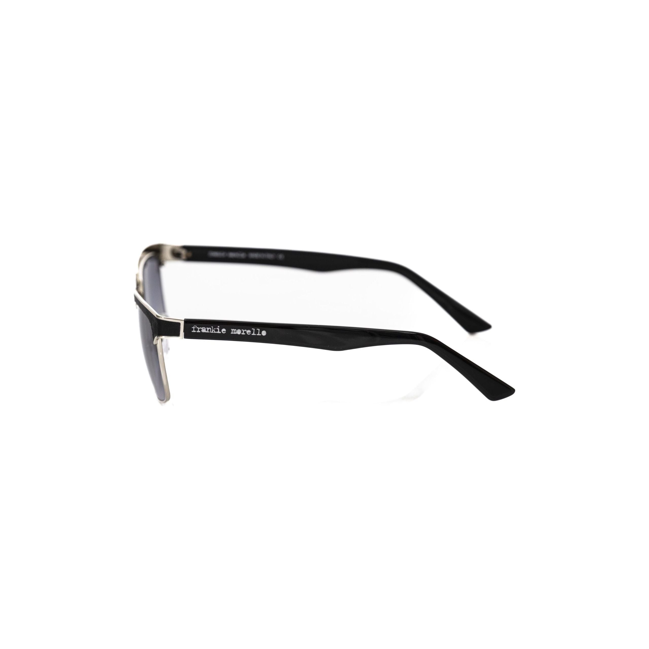 Frankie Morello Black Metallic Fiber Sunglass - Luxury Style