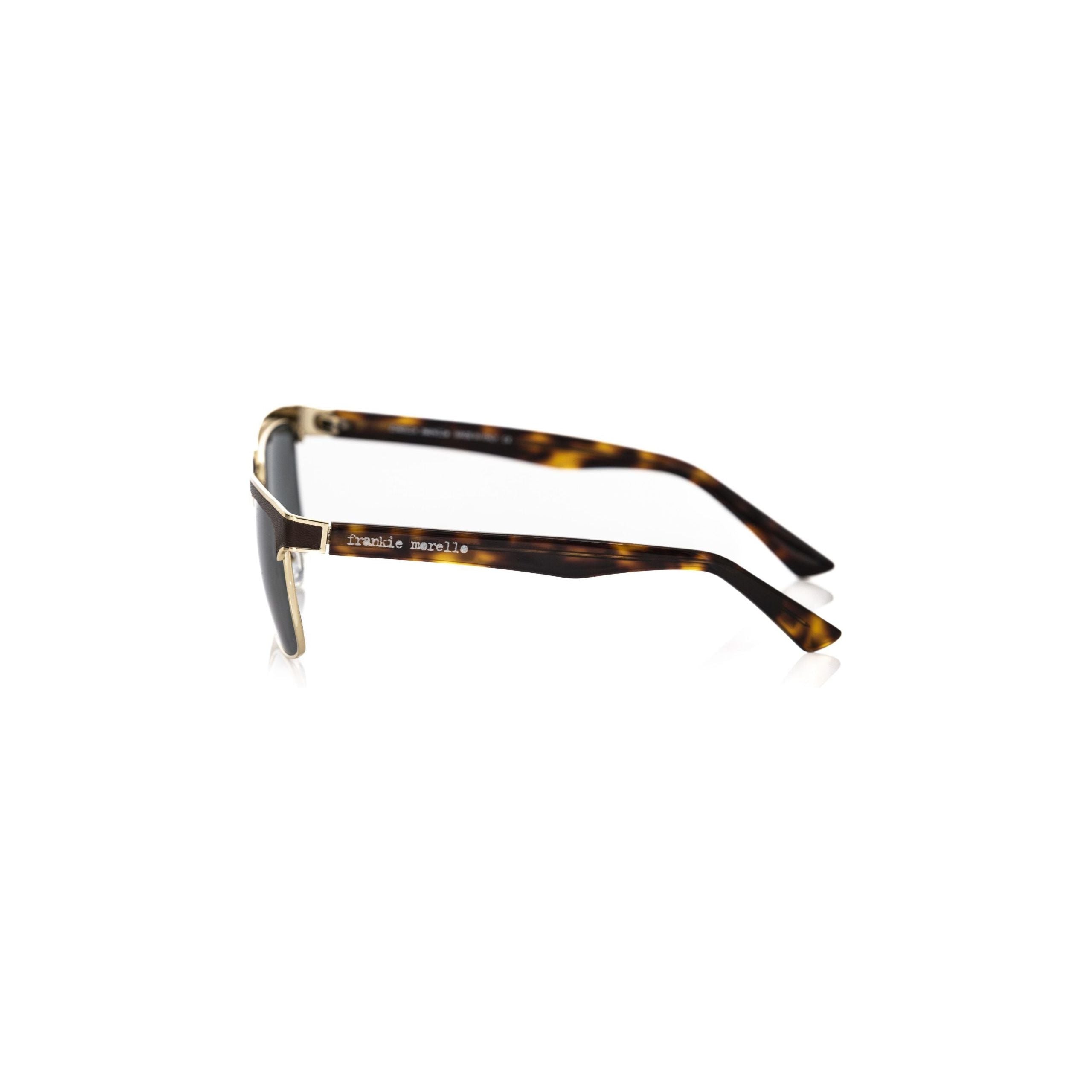 Frankie Morello Brown Metallic Sunglass for Elevated Style