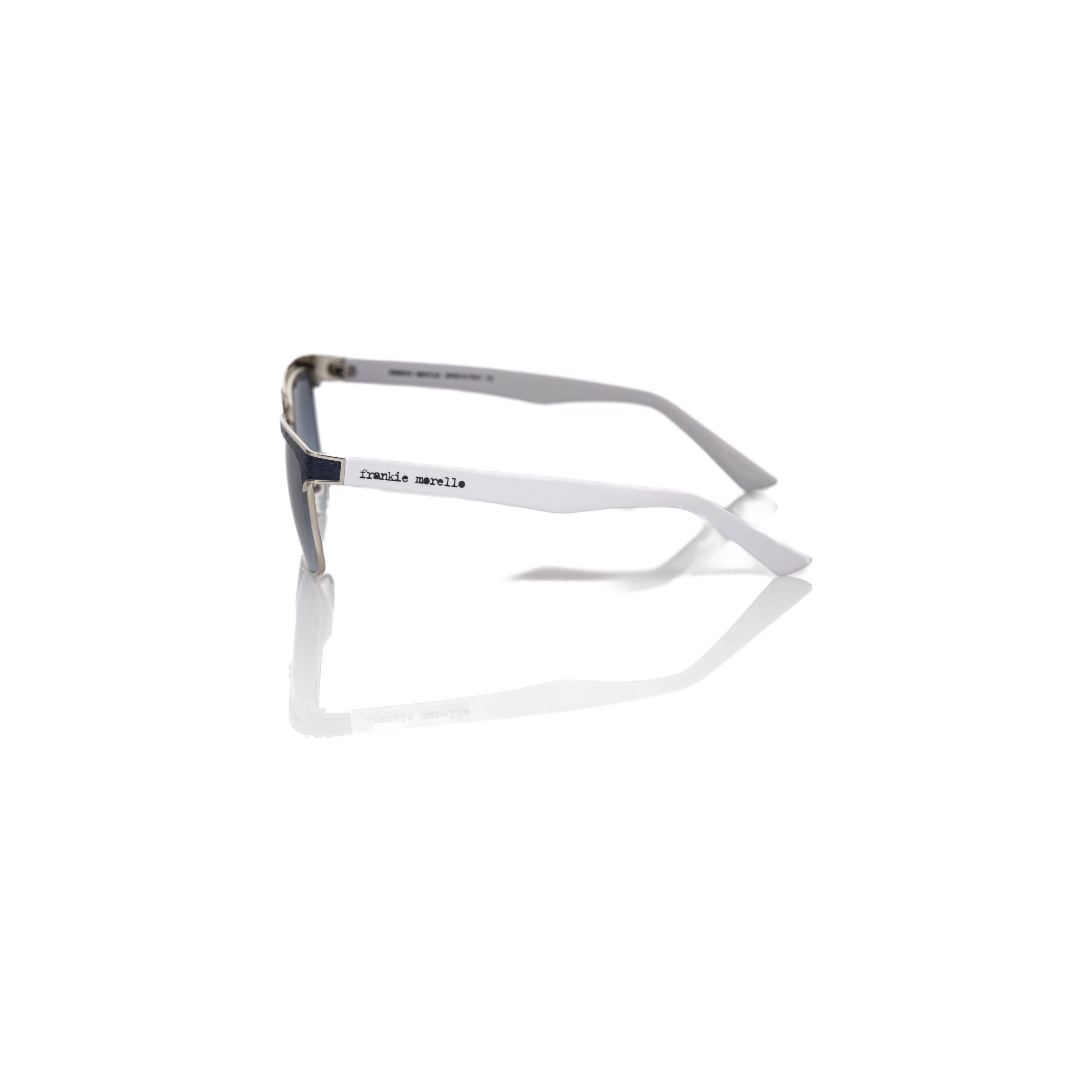 Frankie Morello Black Metallic Fiber Sunglass