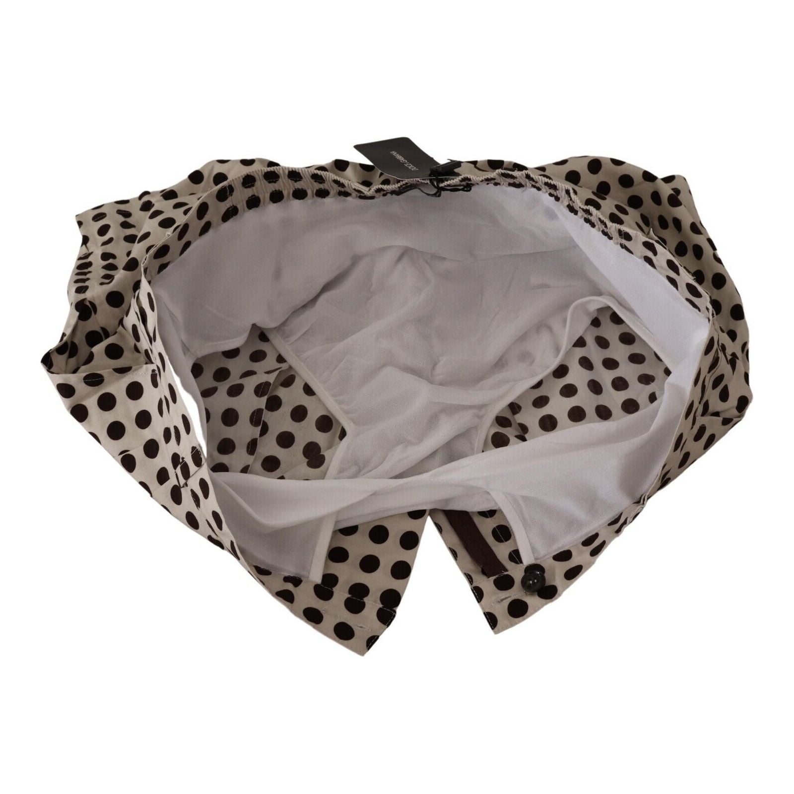 Dolce & Gabbana Black Cotton Polka Dot Shorts Luxurious Fit