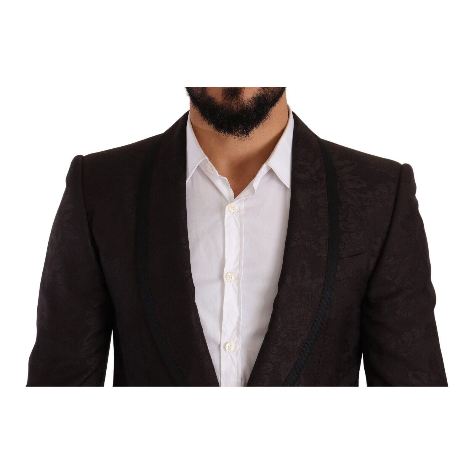 Dolce & Gabbana Navy Virgin Wool Single-Breasted Blazer