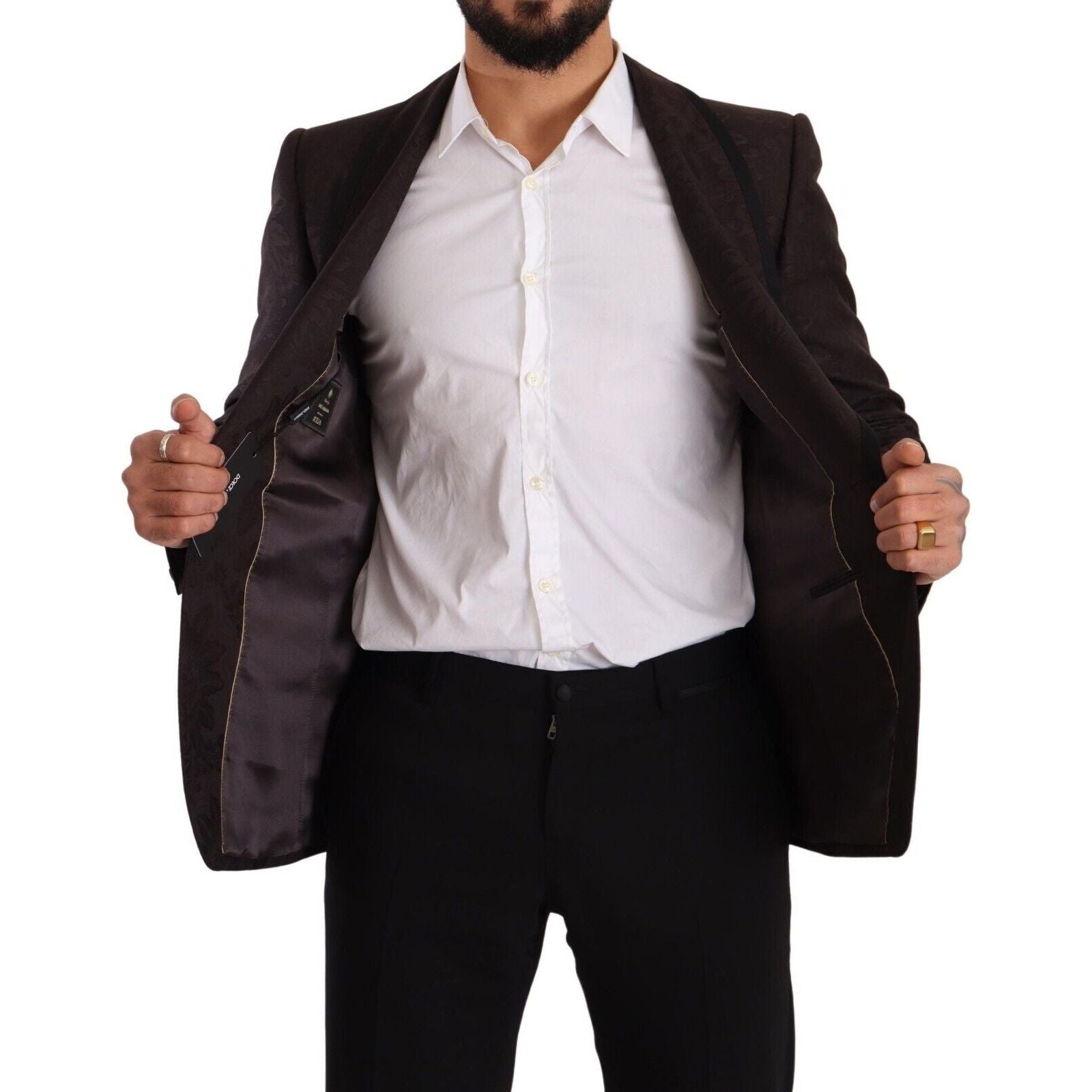 Dolce & Gabbana Navy Virgin Wool Single-Breasted Blazer