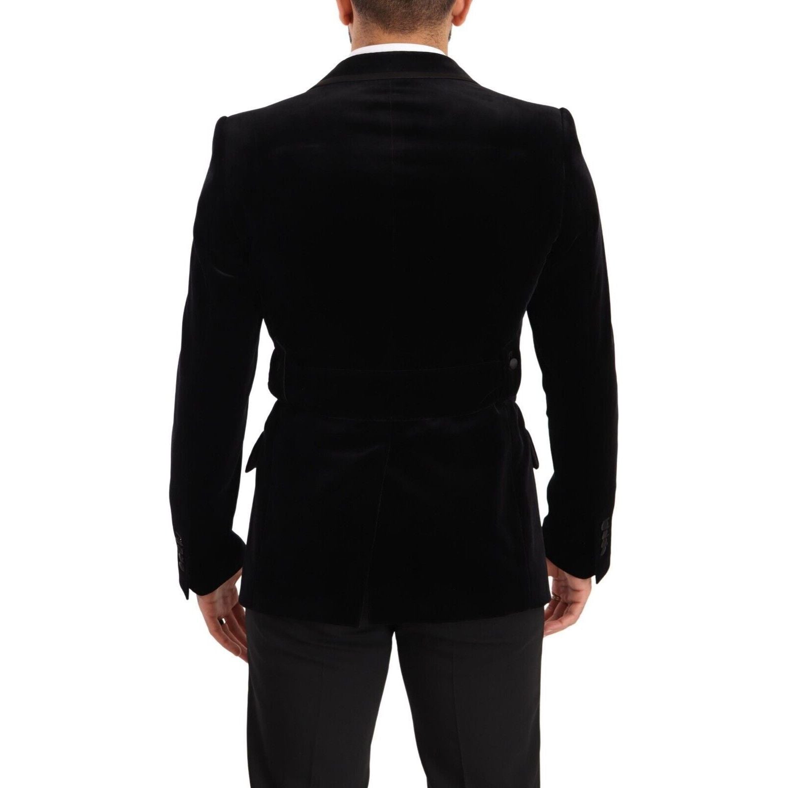 Dolce & Gabbana Green Velvet Single Breasted Blazer