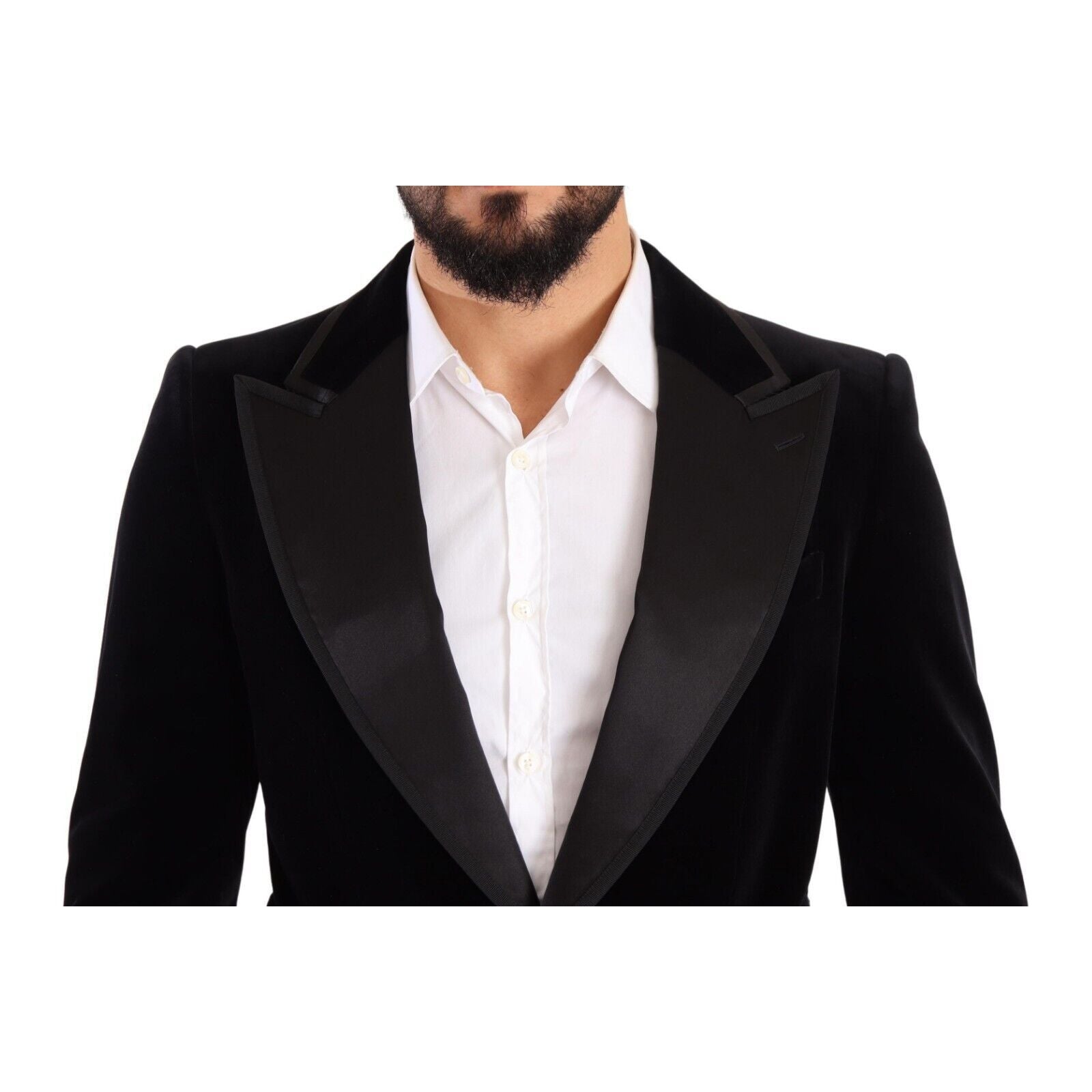 Dolce & Gabbana Green Velvet Single Breasted Blazer
