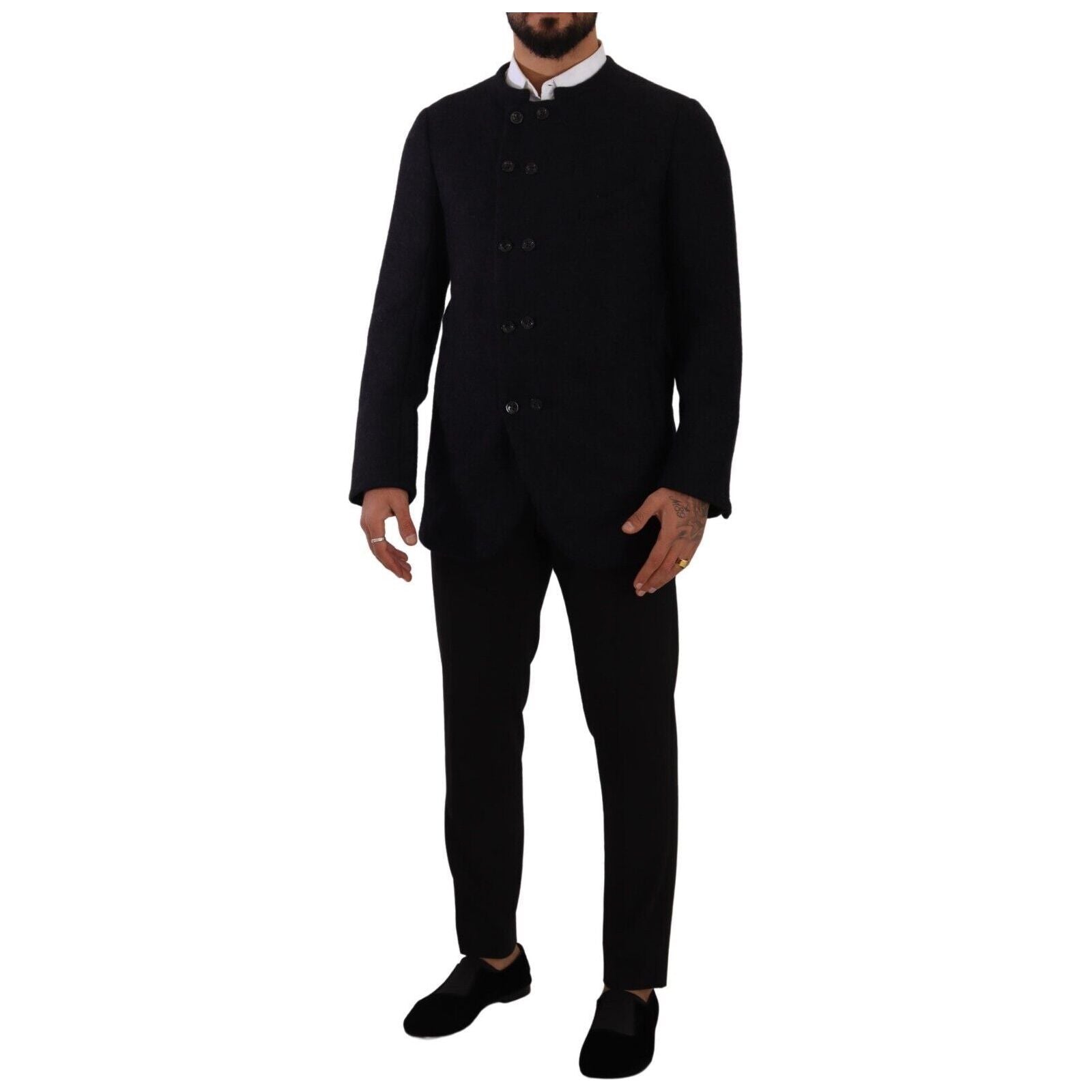Dolce & Gabbana Dark Grey Alpaca Blend Jacket