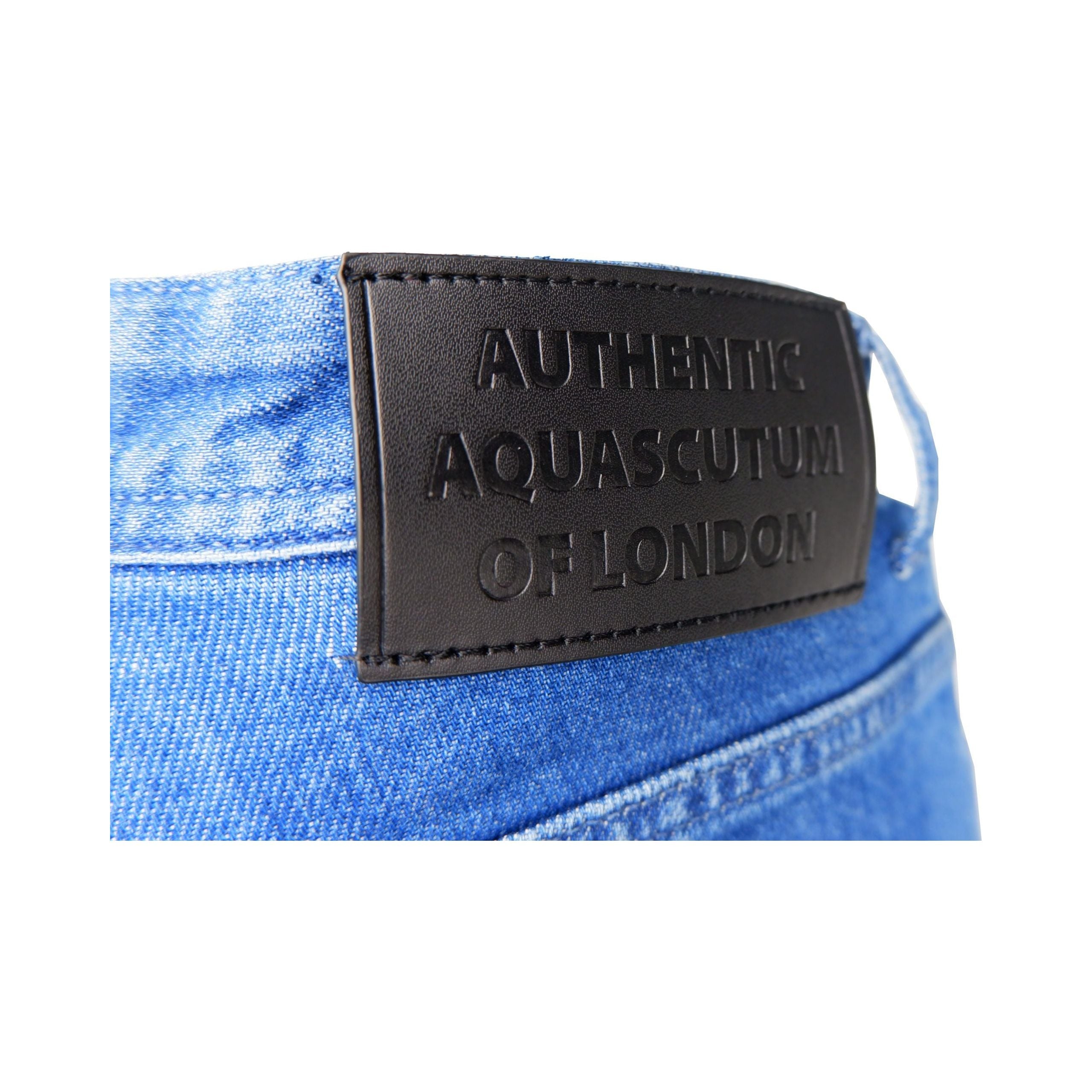 Aquascutum Light Blue Cotton Jeans for Effortless Elegance