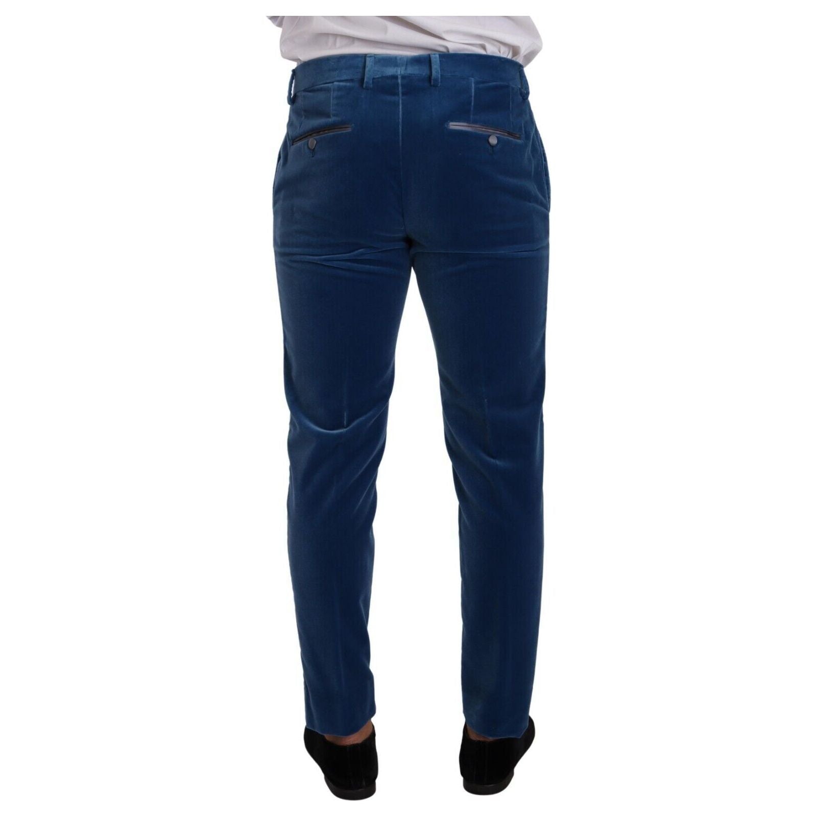 Dolce & Gabbana Blue Velvet Slim Fit Suit