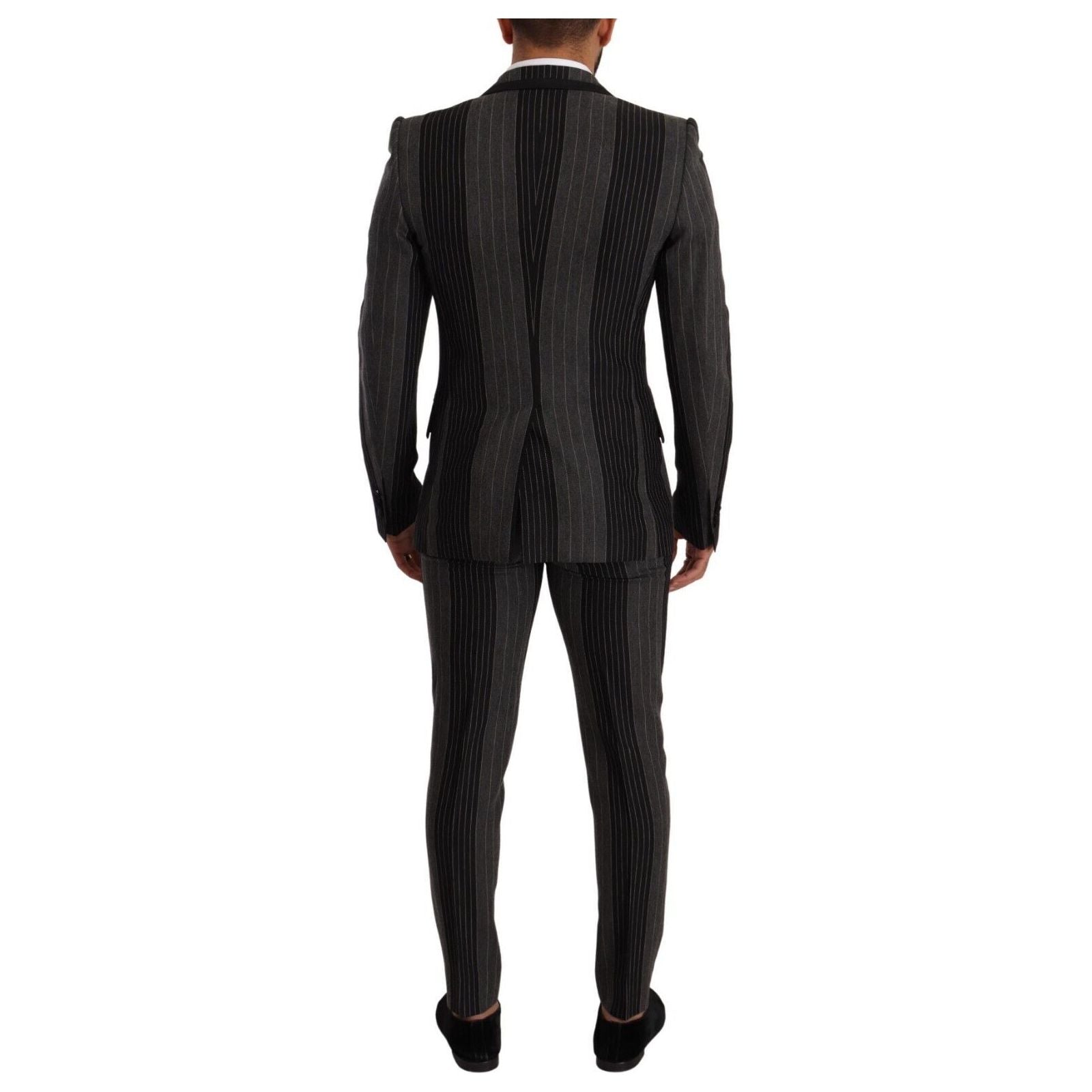 Dolce & Gabbana Grey Wool Three-Piece Suit Collection