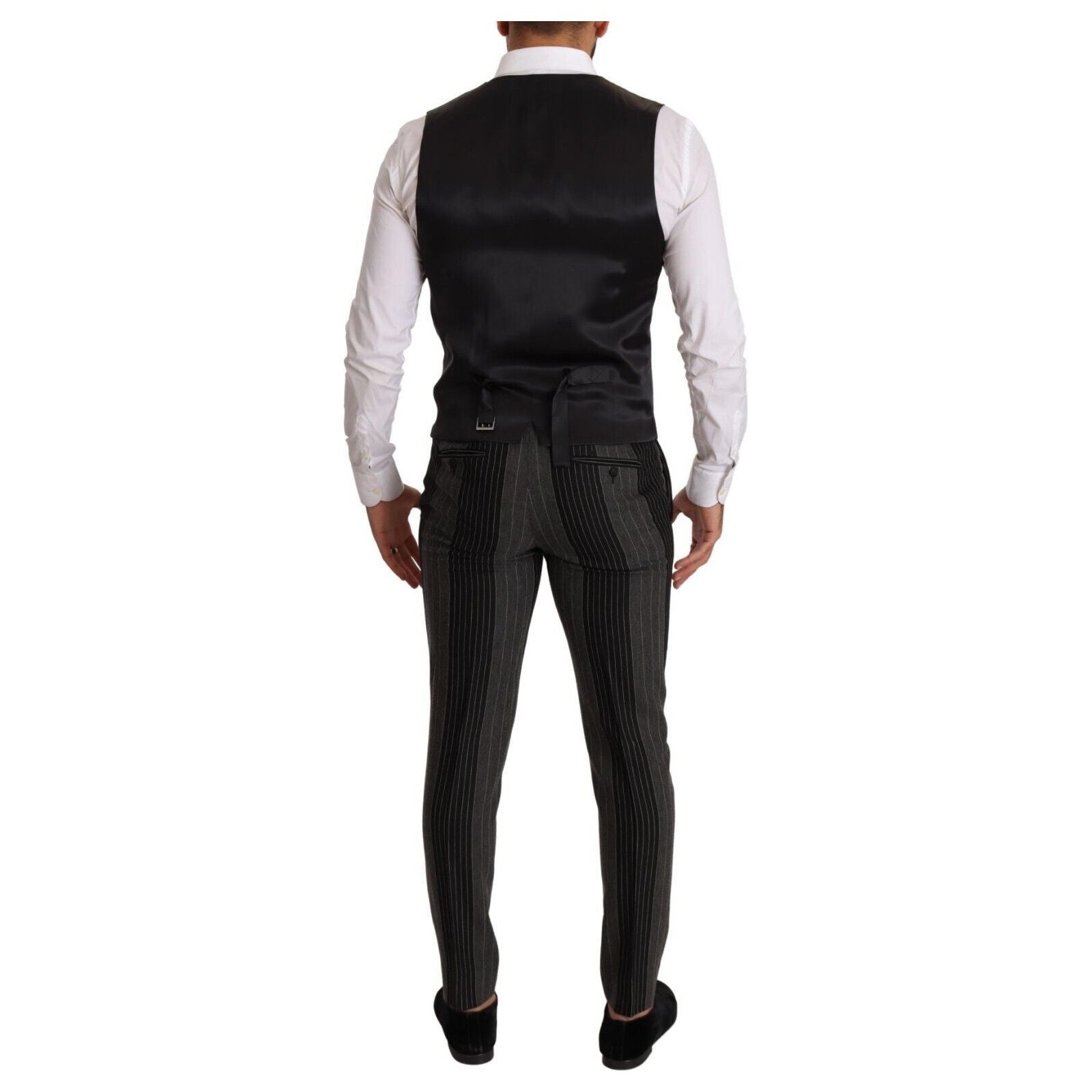 Dolce & Gabbana Grey Wool Three-Piece Suit Collection