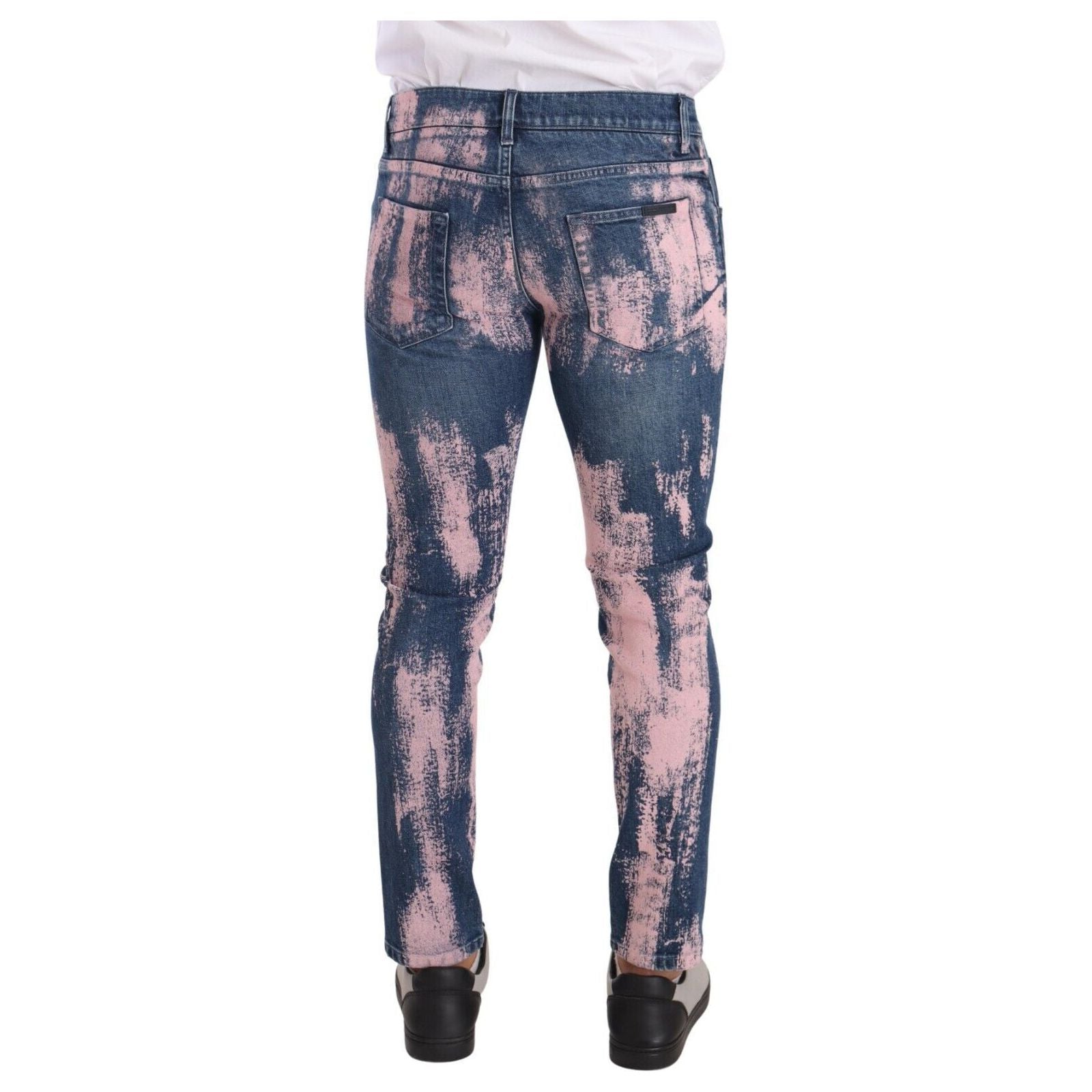 Dolce & Gabbana Blue Tie Dye Denim Jeans