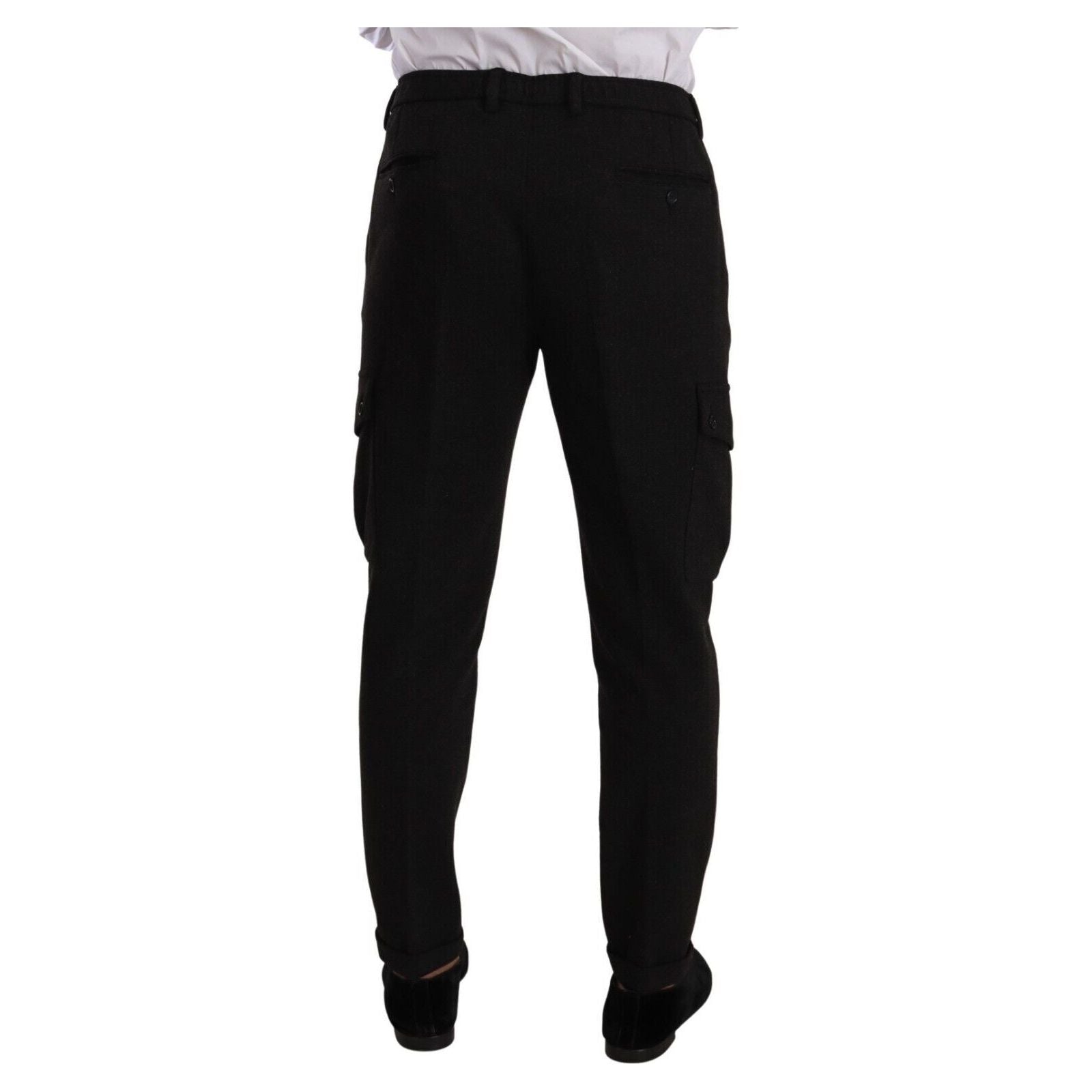 Dolce & Gabbana Timeless Black Cotton Cargo Pants