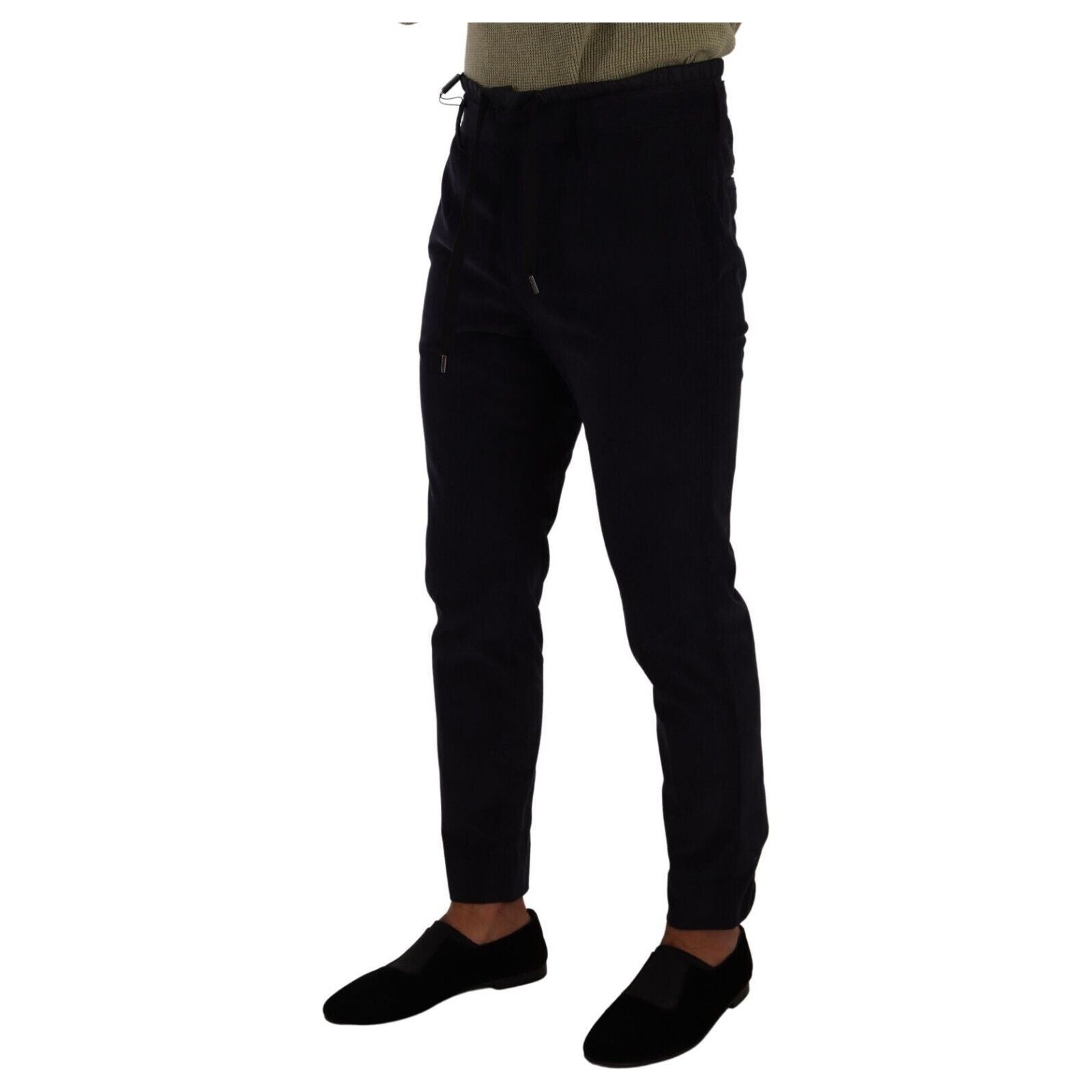 Dolce & Gabbana Dark Blue Luxe Corduroy Pants